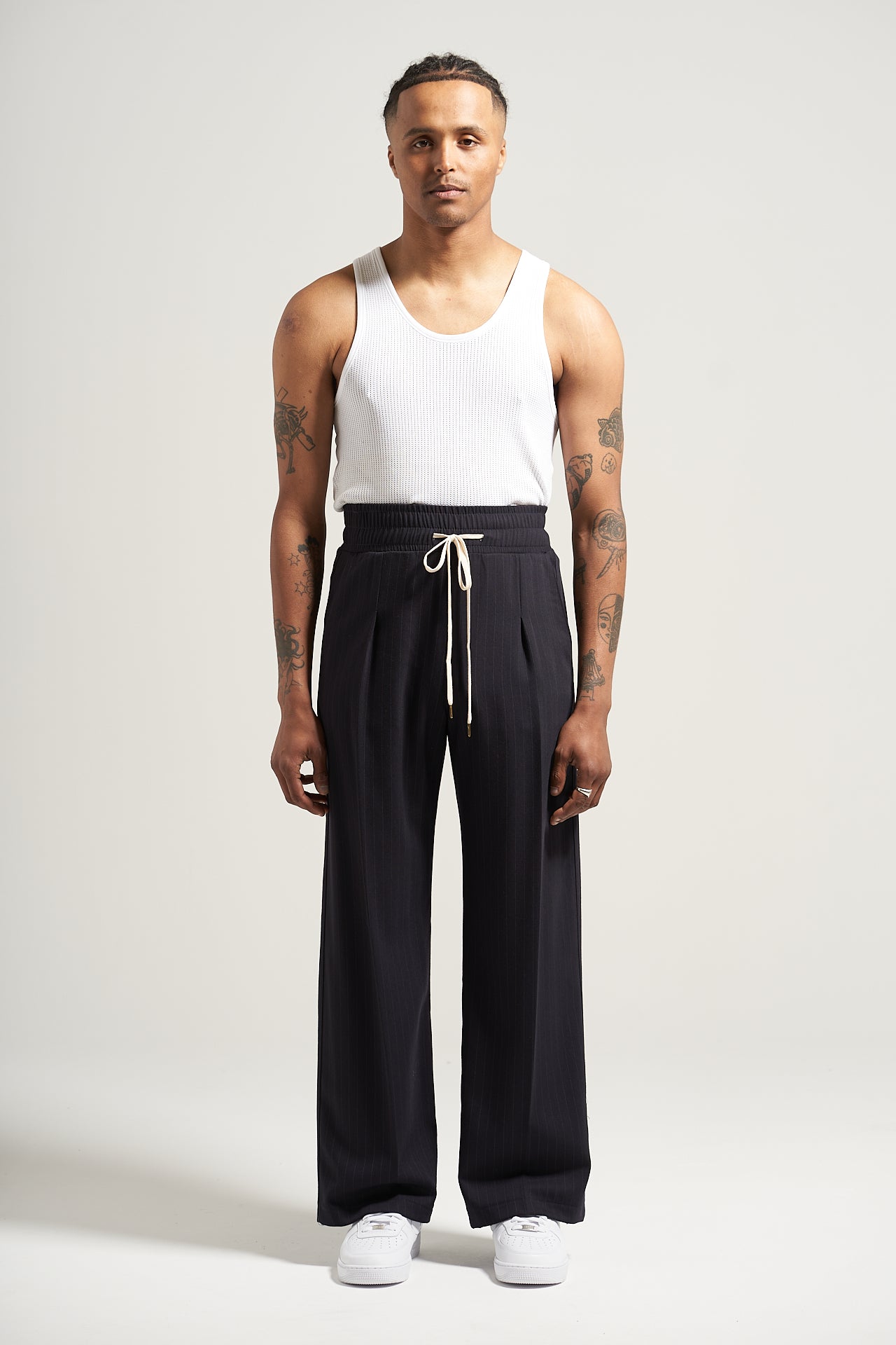 The Pinstripe Flow Pant