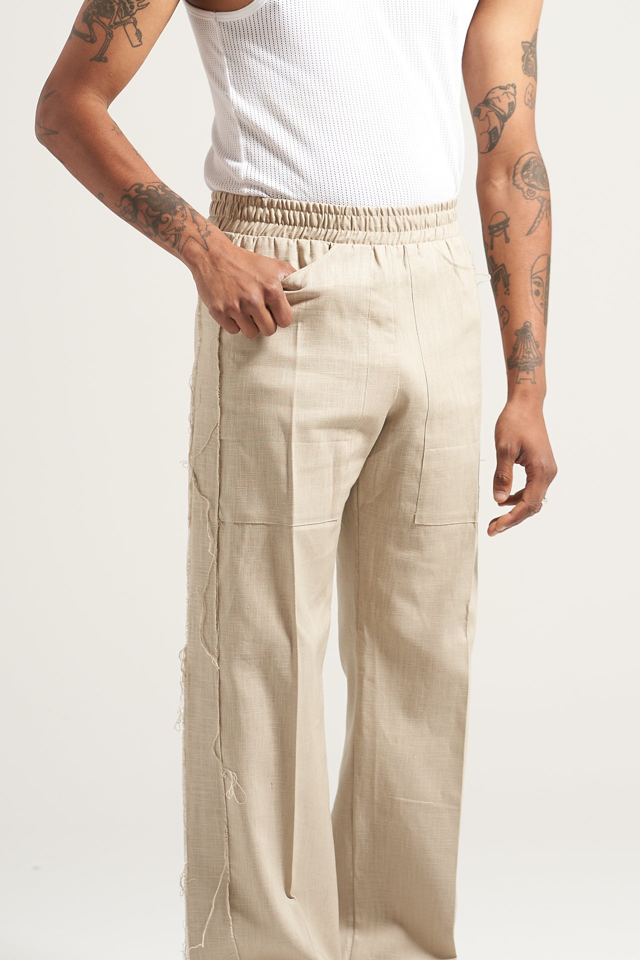 The Stone Linen Fatigue Pant