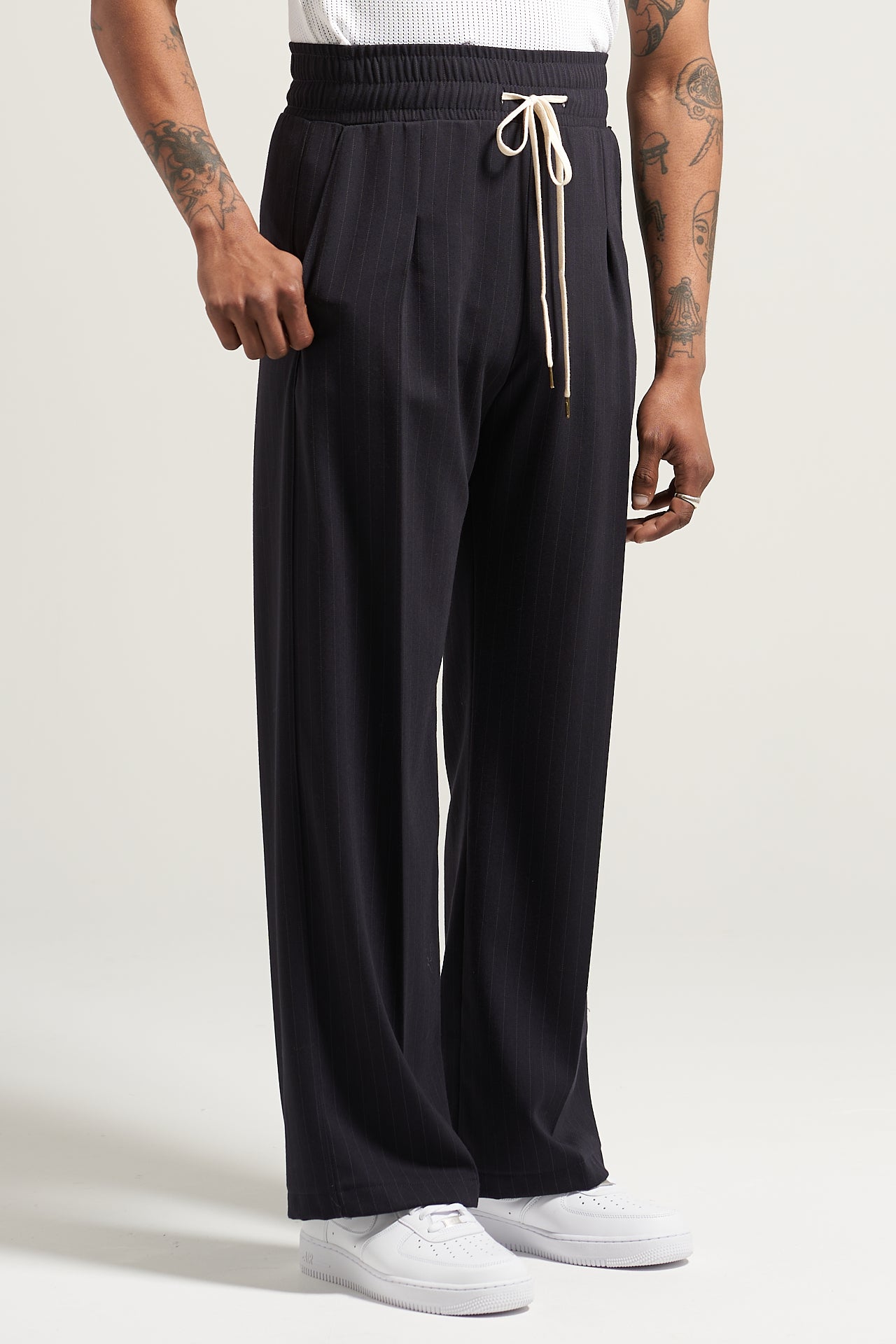 The Pinstripe Flow Pant