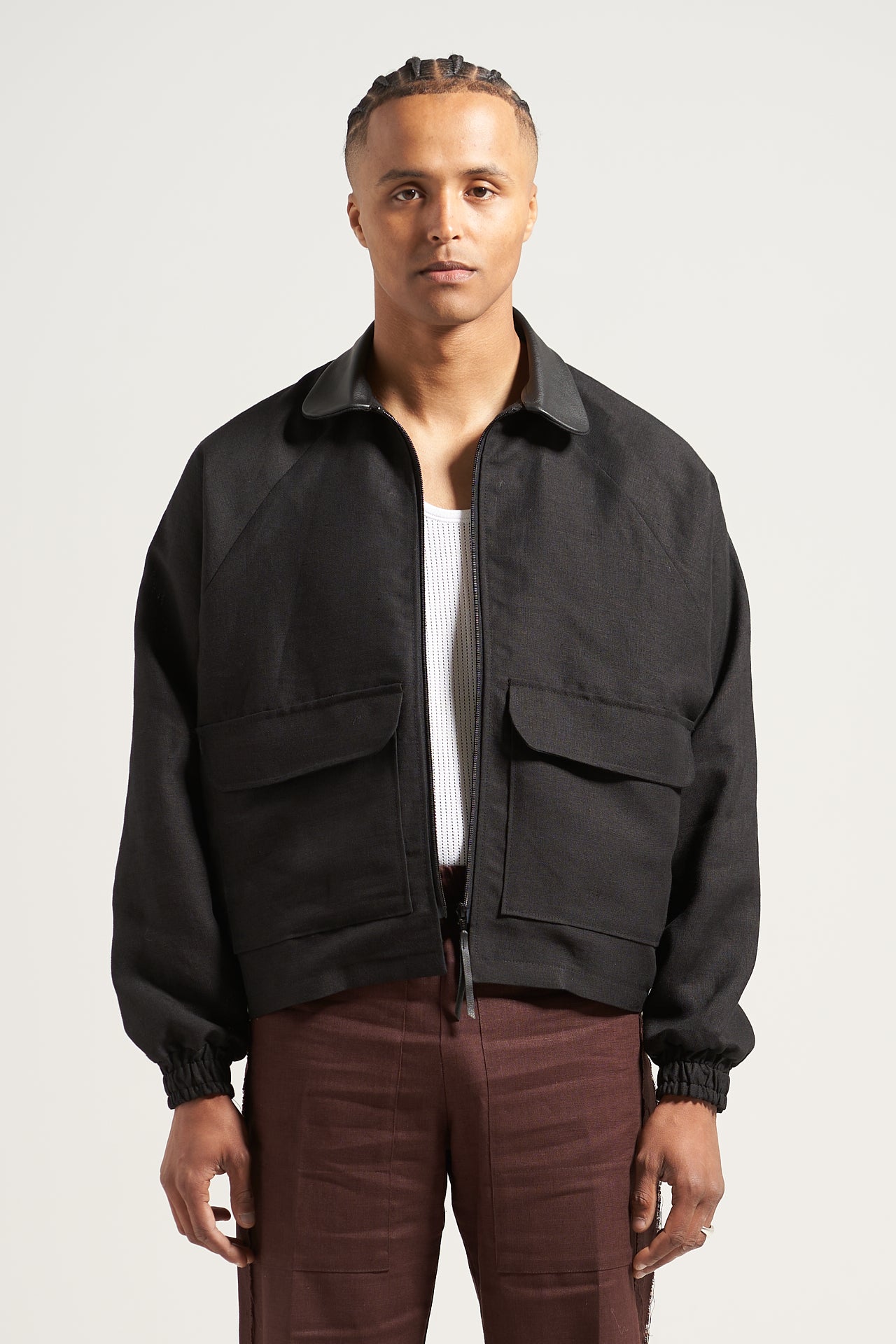 The Black Linen Rodeo Jacket