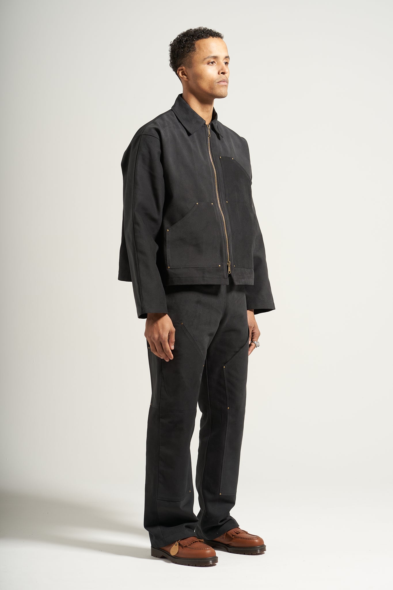 The Smoke Black Carpenter Jacket