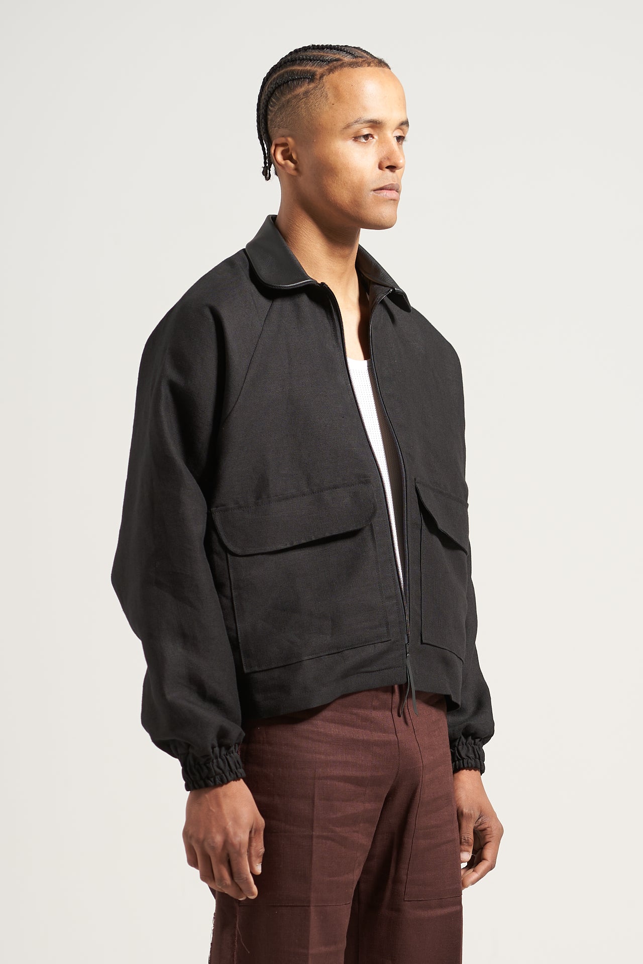 The Black Linen Rodeo Jacket