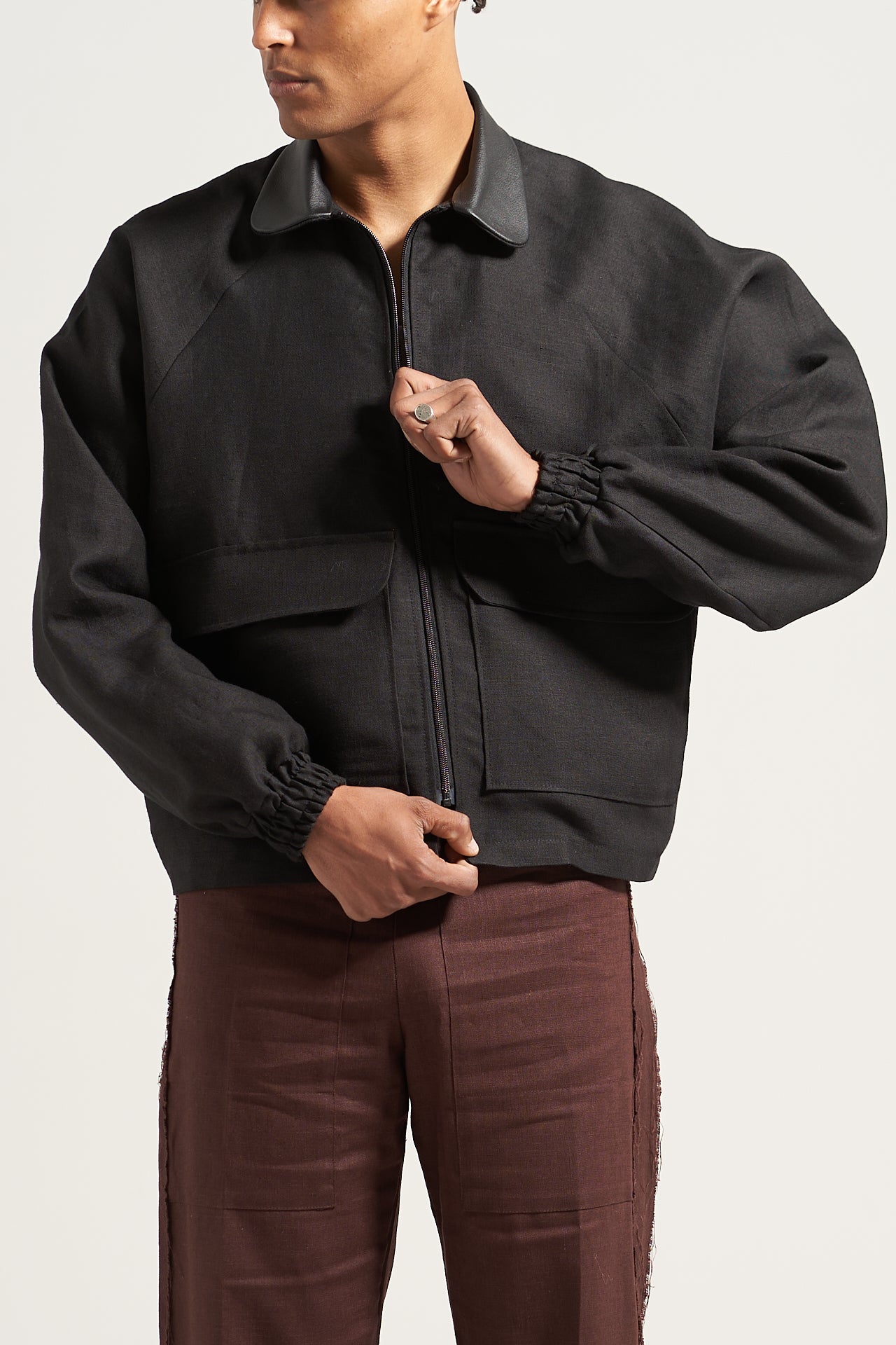 The Black Linen Rodeo Jacket