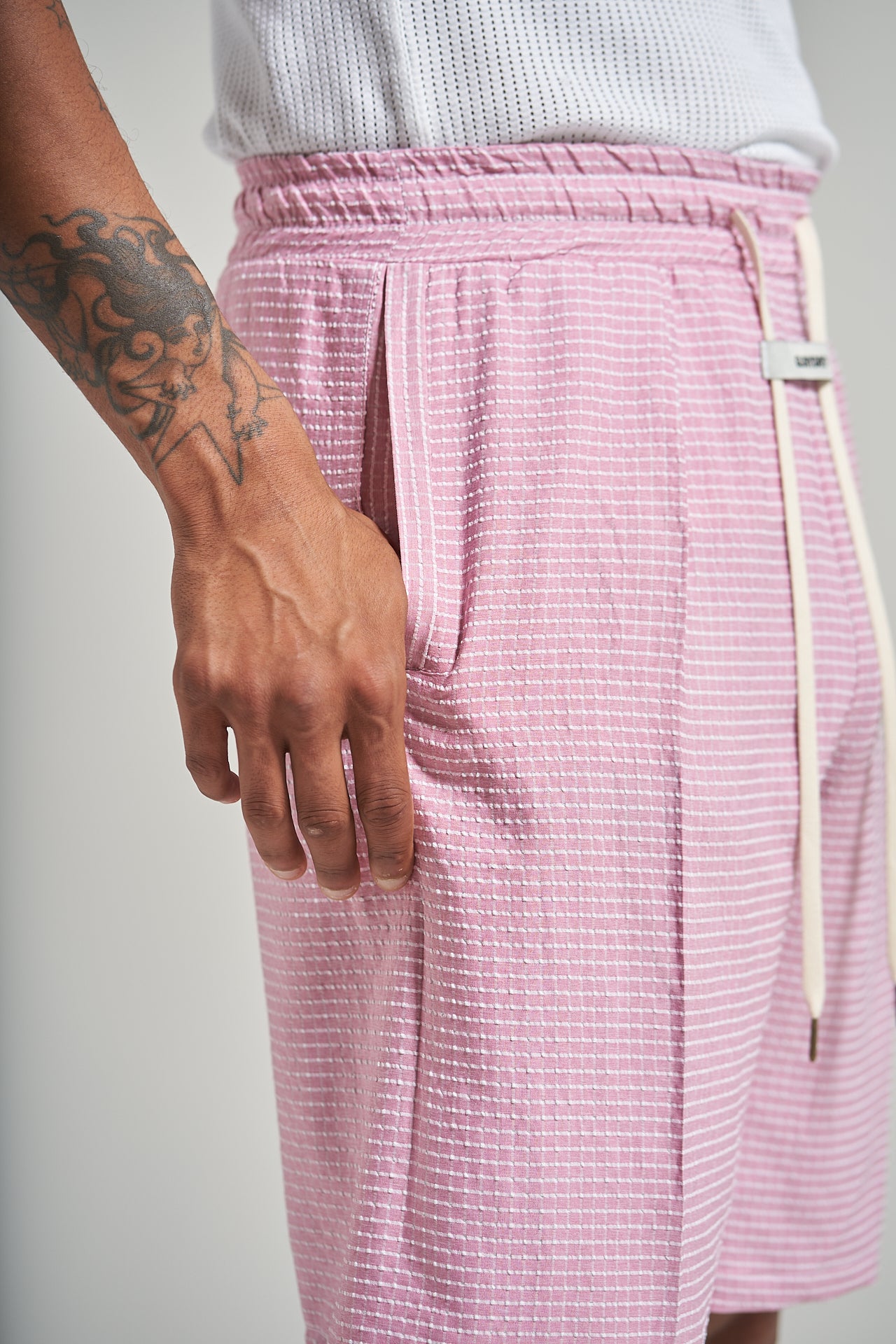 The Blossom Check Pleat Short