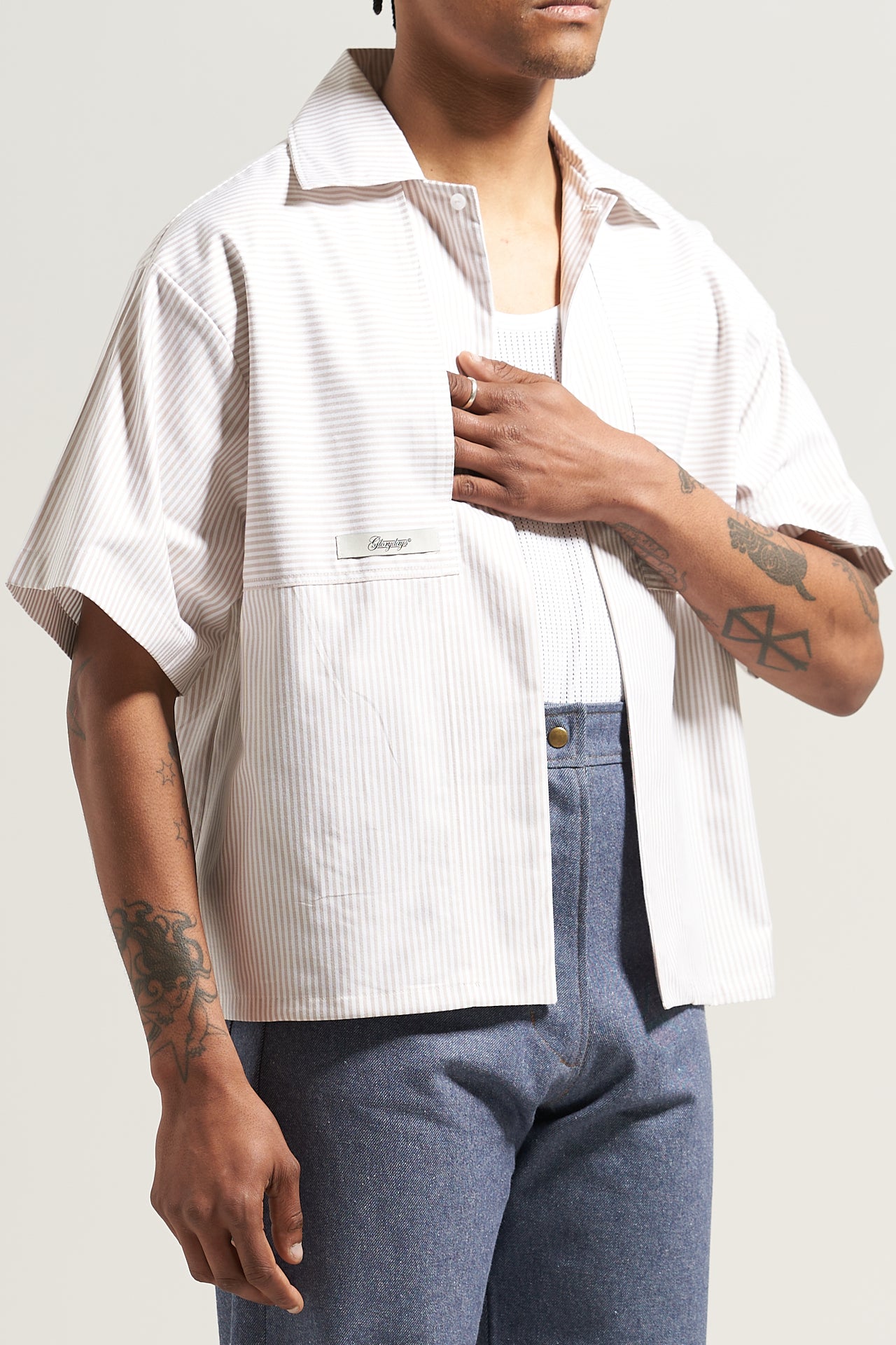 The Sand Stripe Bowling Shirt