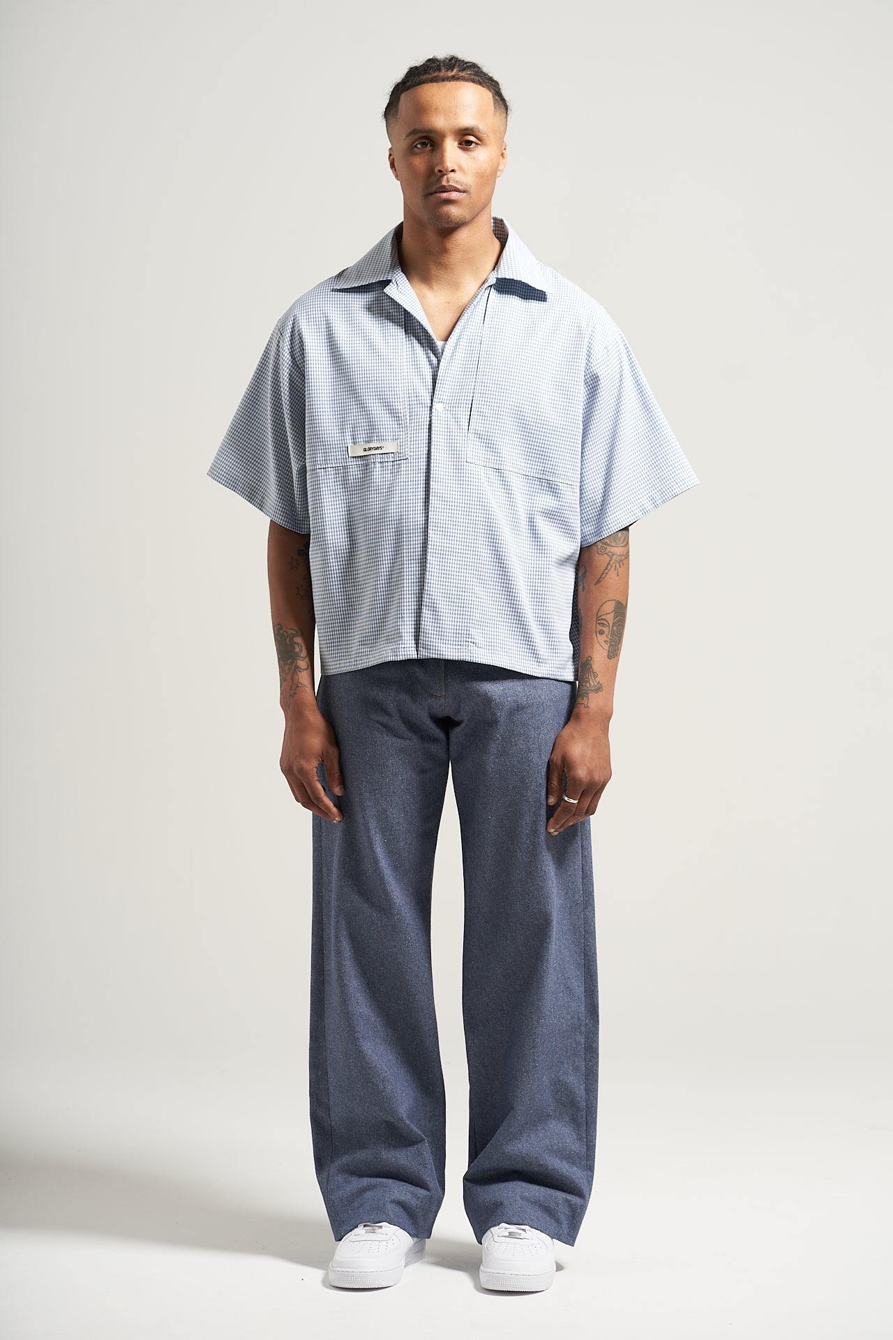 The Sky Gingham Bowling Shirt