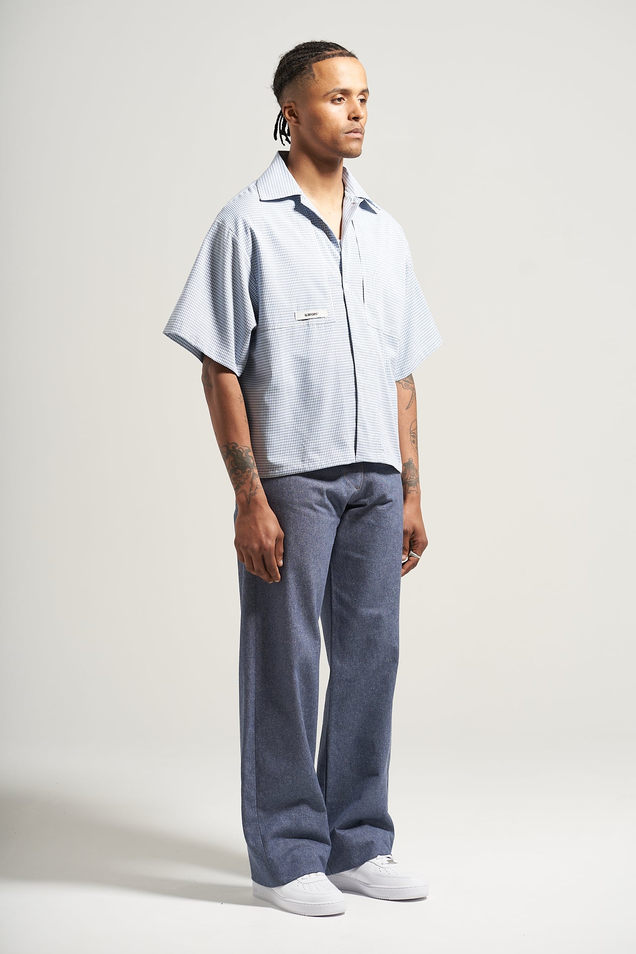 The Sky Gingham Bowling Shirt