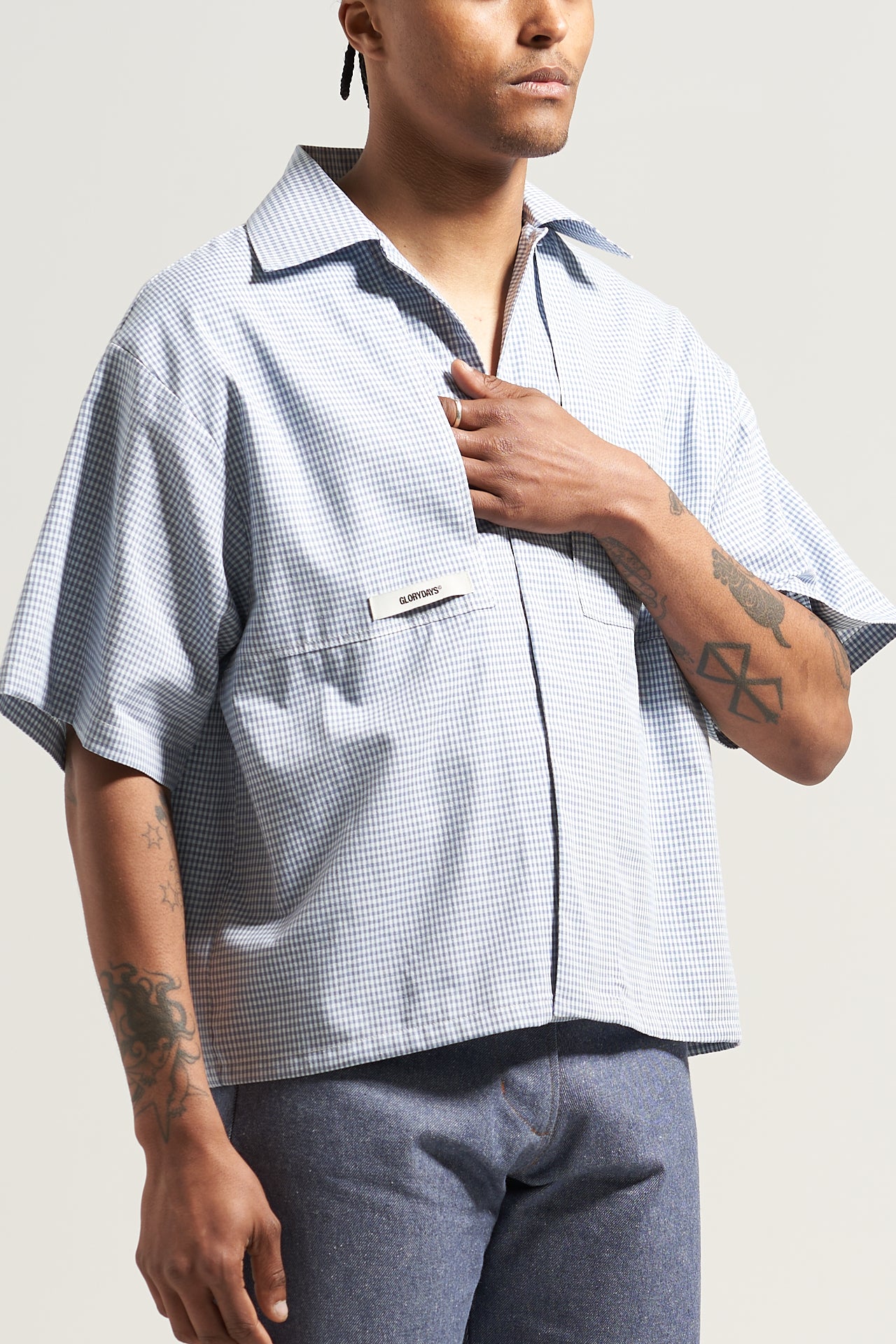 The Sky Gingham Bowling Shirt