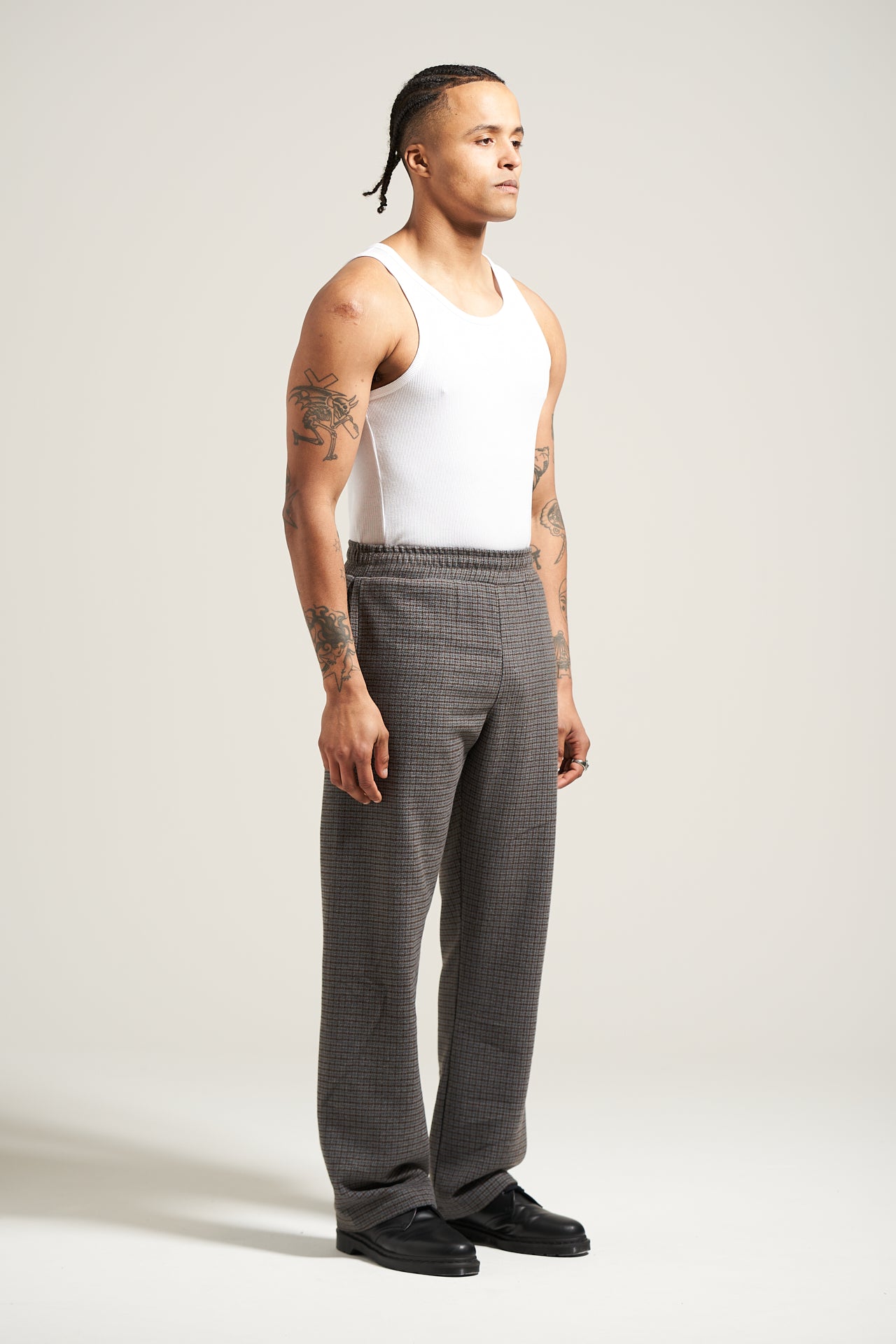 The Gunmetal Straight Leg Trouser