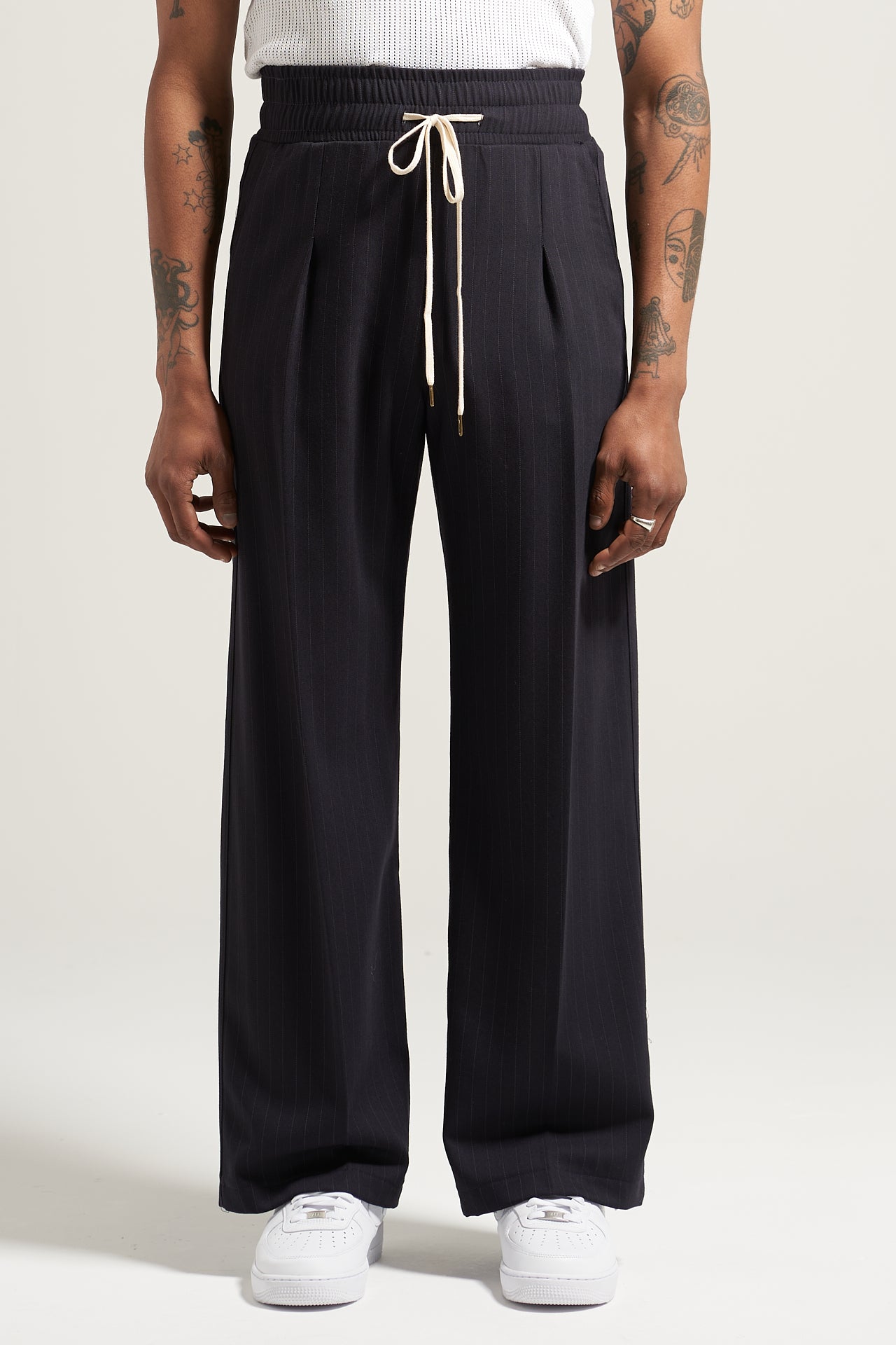 The Pinstripe Flow Pant