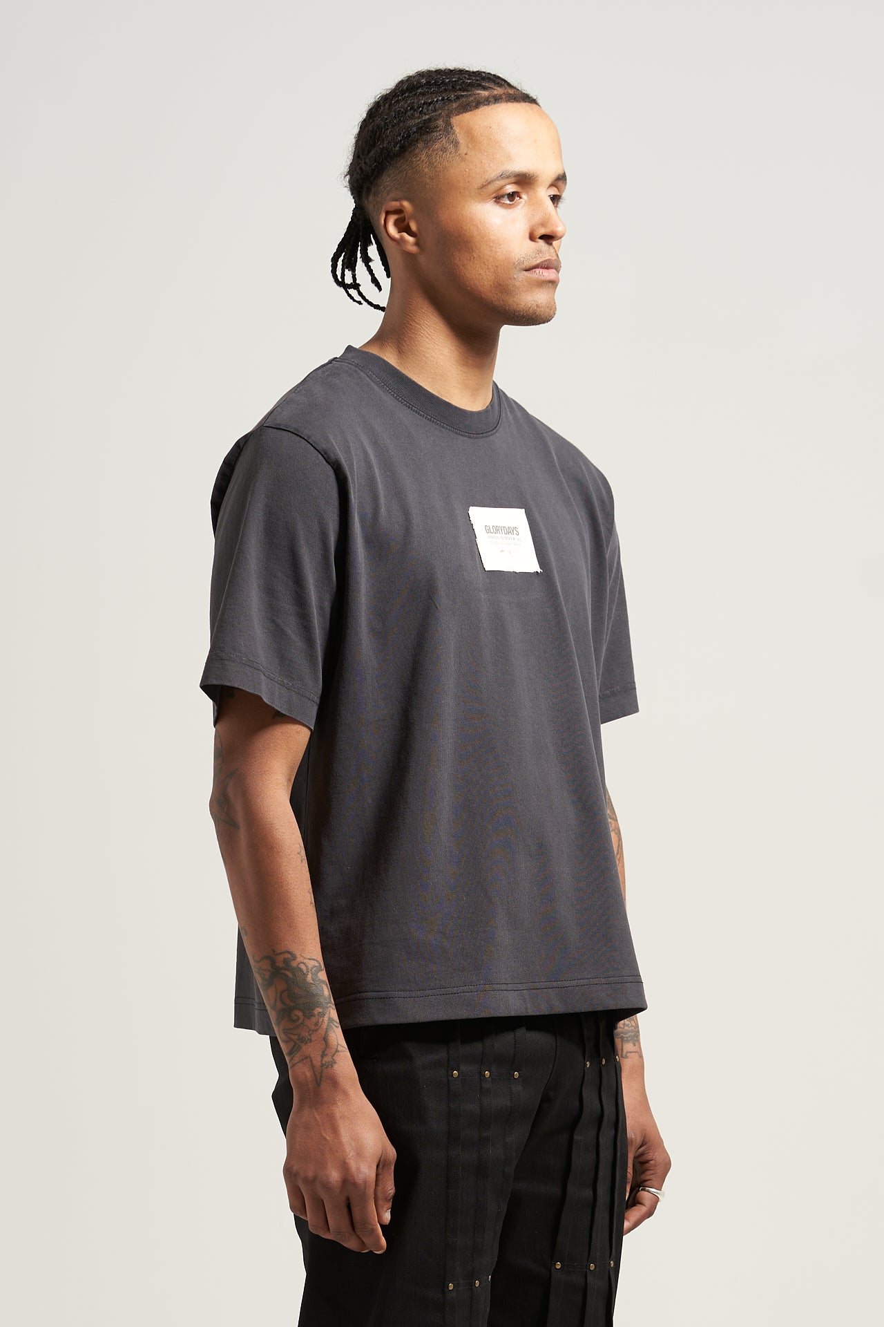 The Washed Black Patch Tee