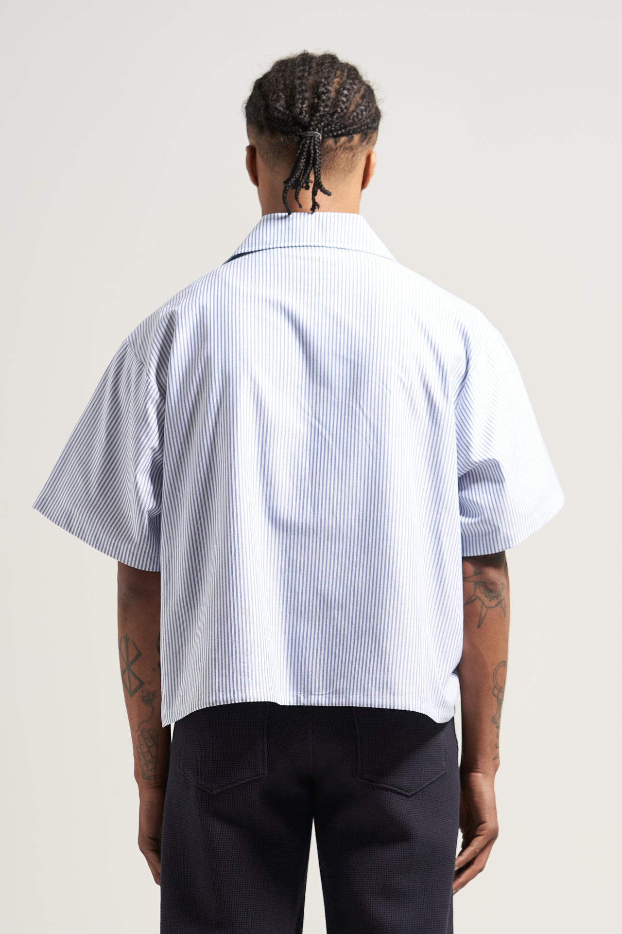 The Royal Stripe Bowling Shirt