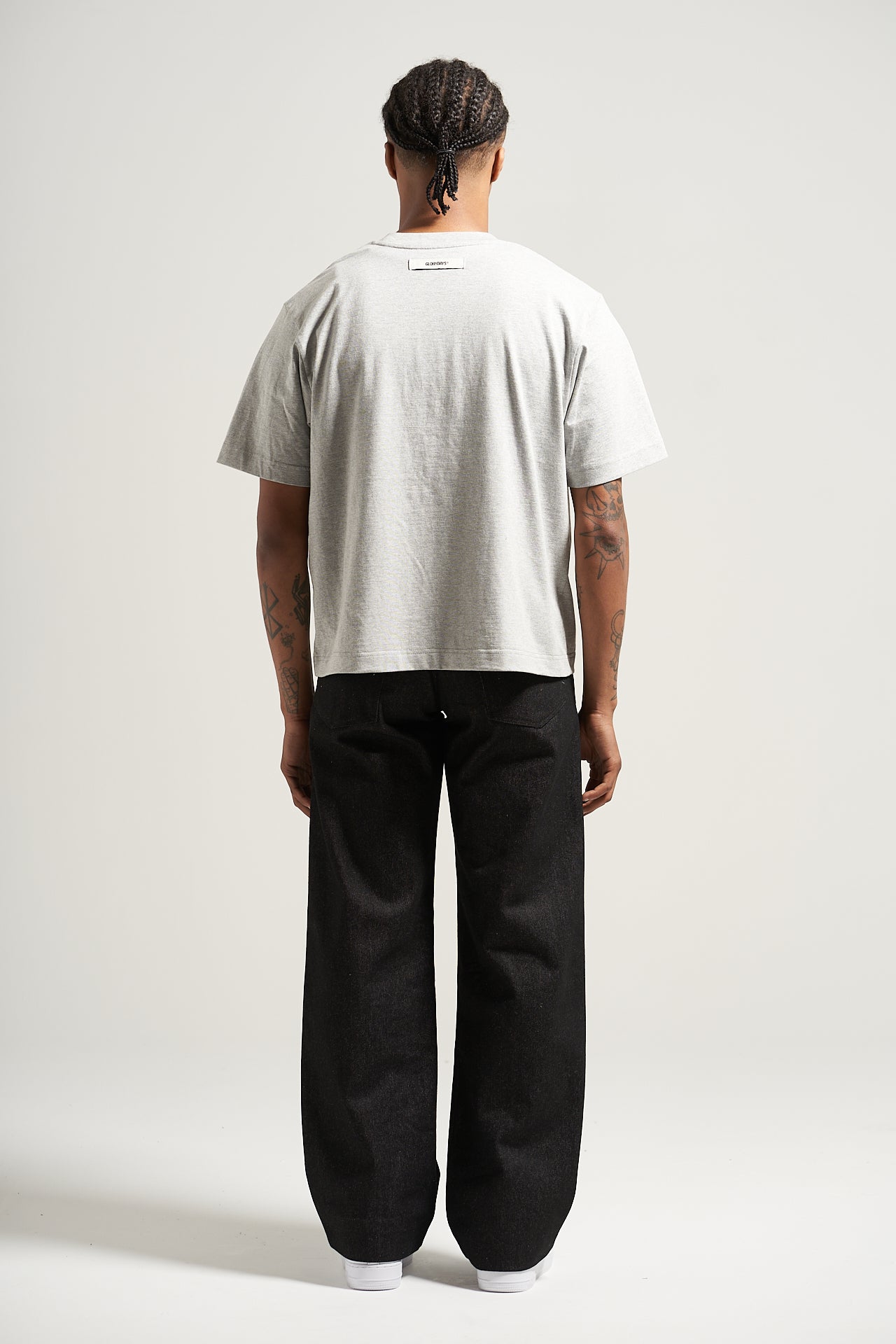 The Heather Grey Patch Tee