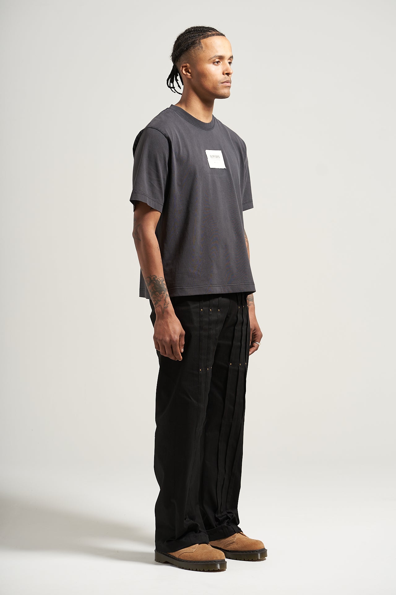 The Washed Black Patch Tee