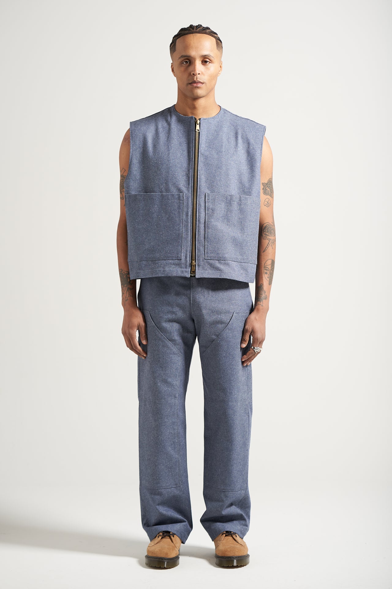 The Light Wash Carpenter Vest