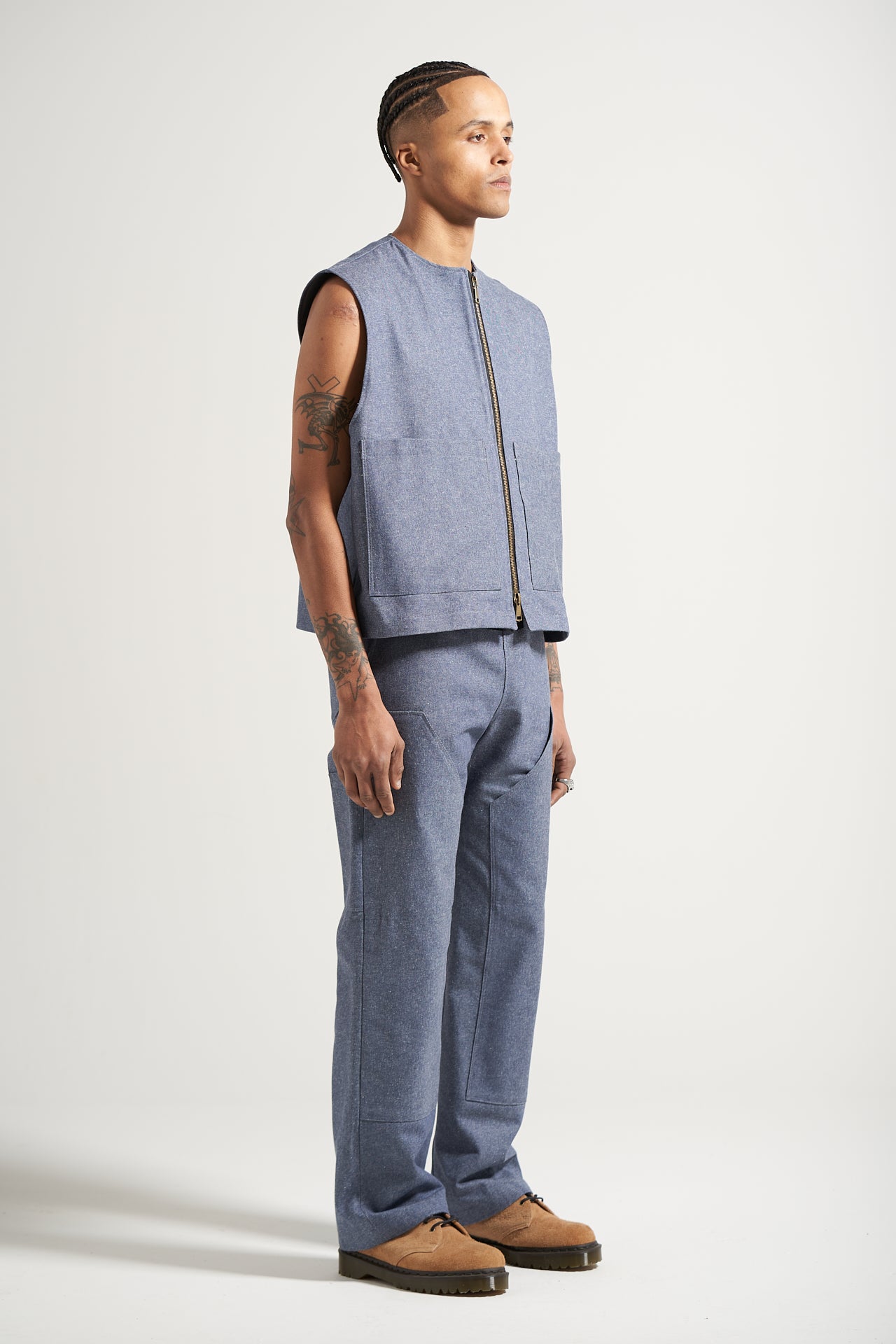 The Light Wash Carpenter Vest