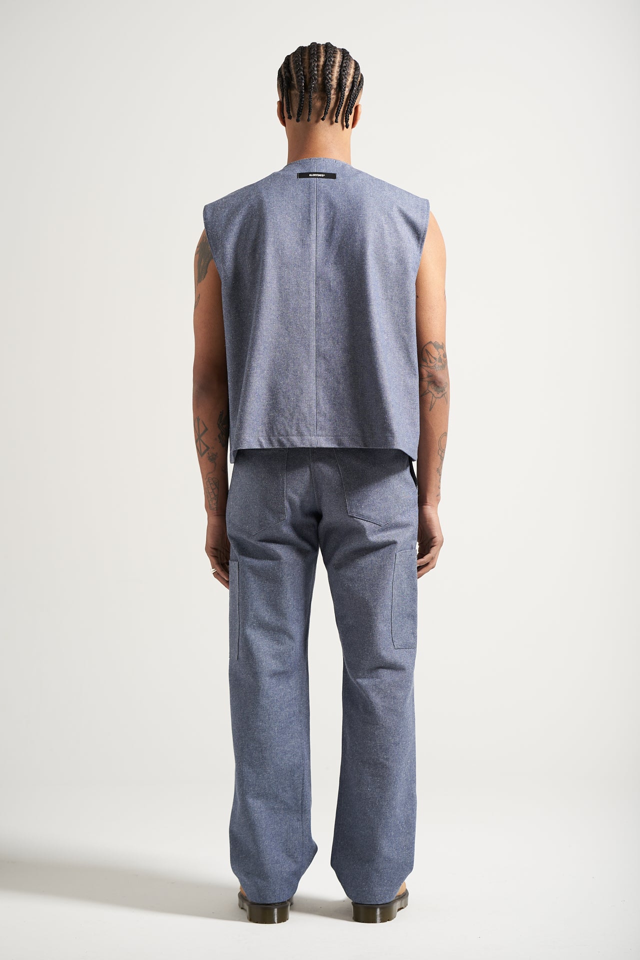 The Light Wash Carpenter Vest