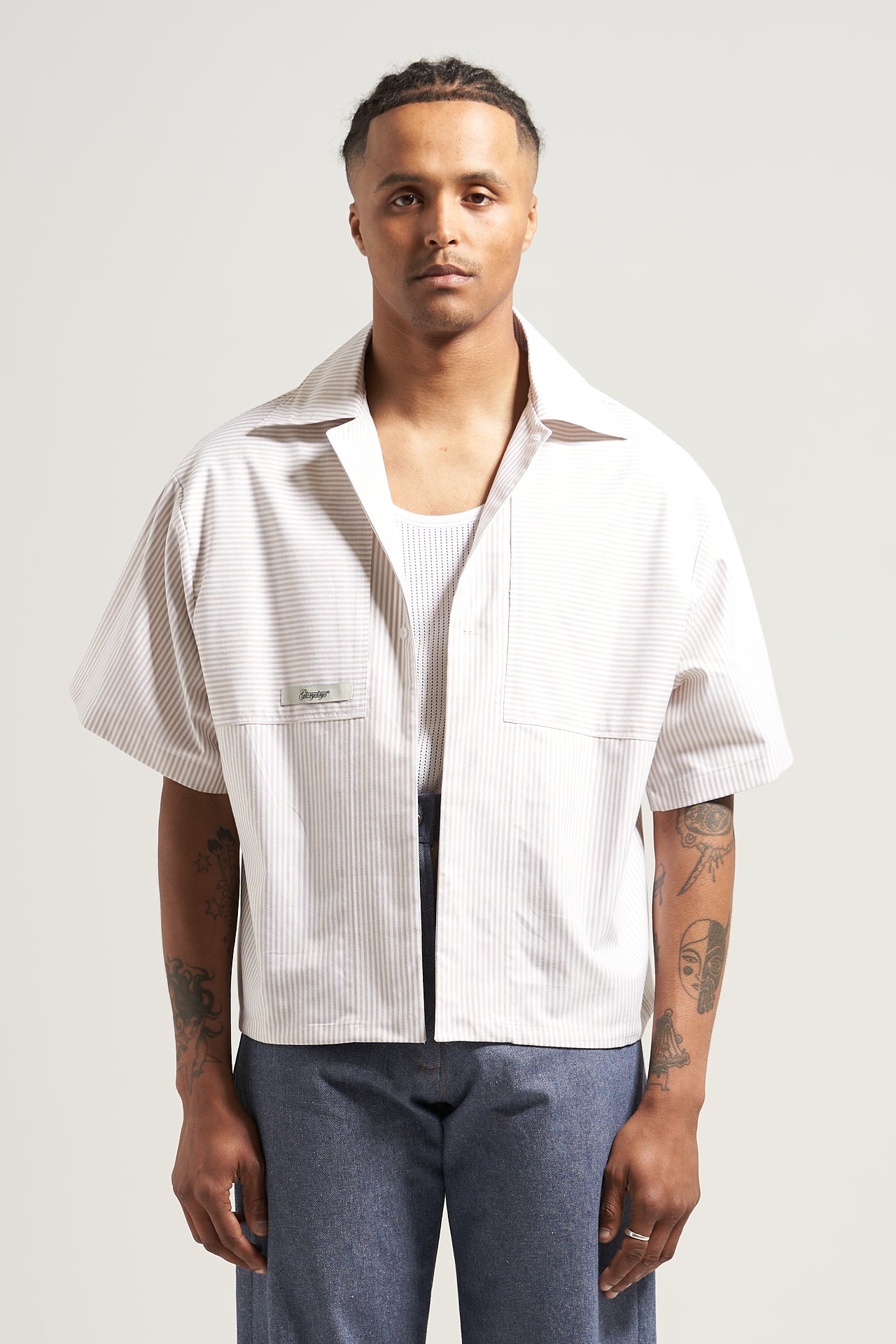 The Sand Stripe Bowling Shirt