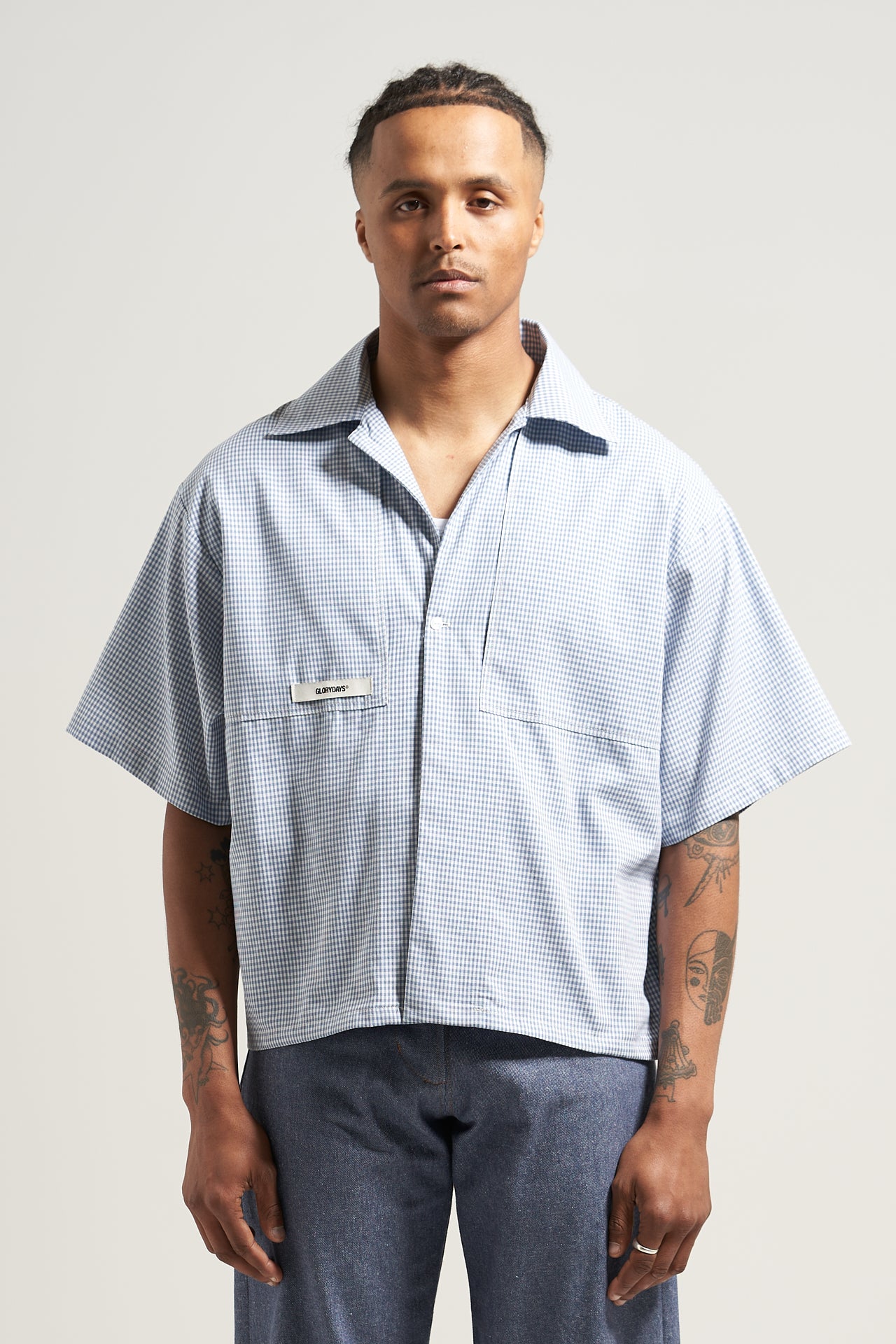 The Sky Gingham Bowling Shirt