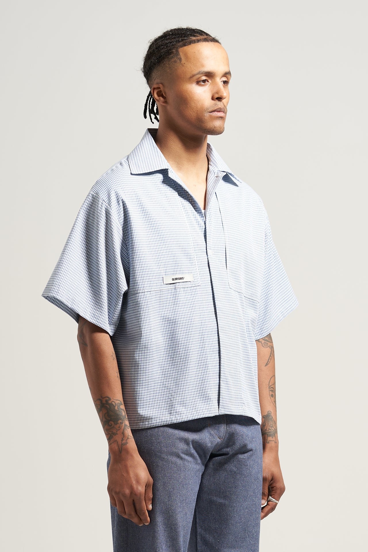 The Sky Gingham Bowling Shirt