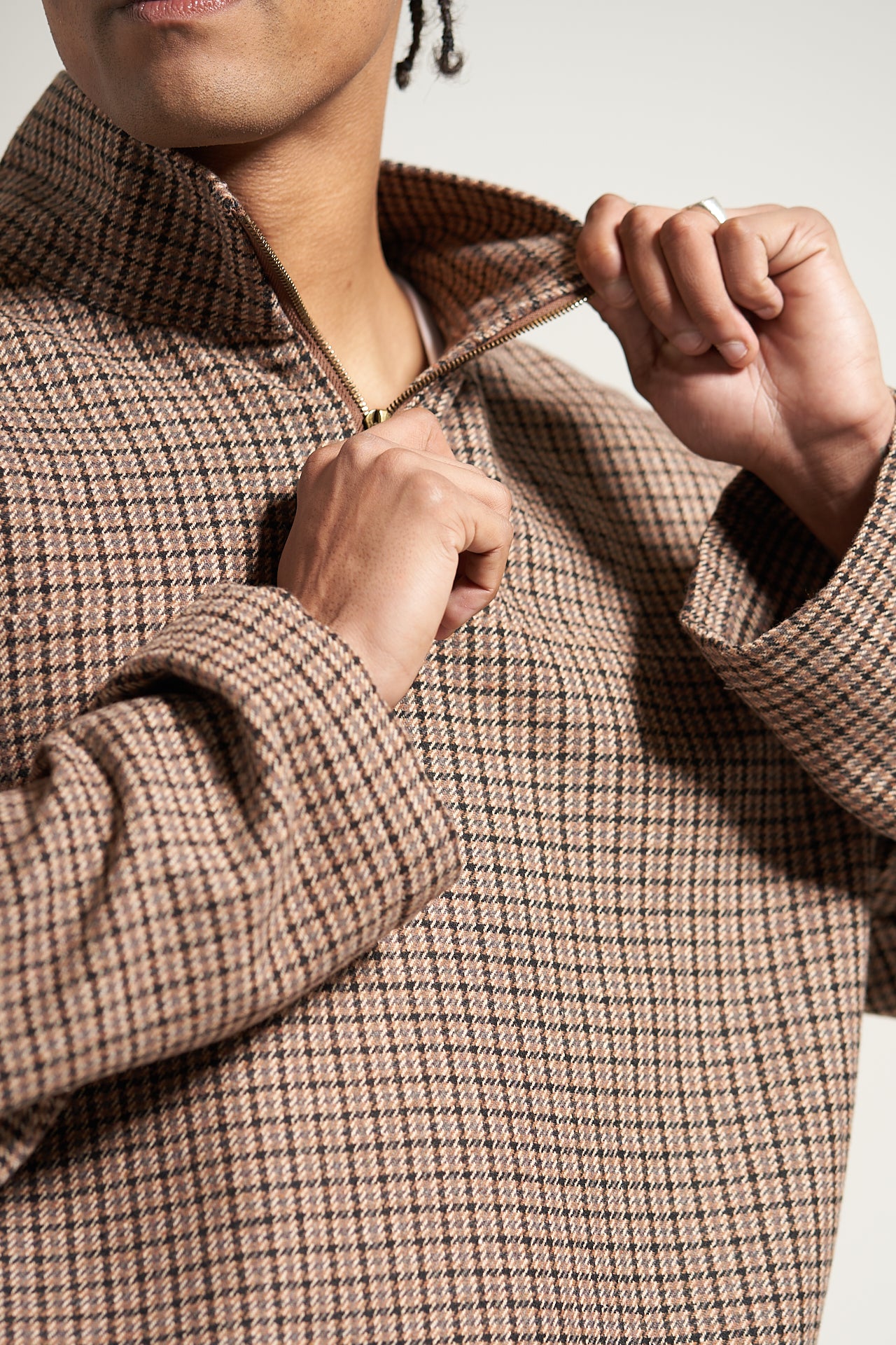 The Houndstooth Quarter Zip