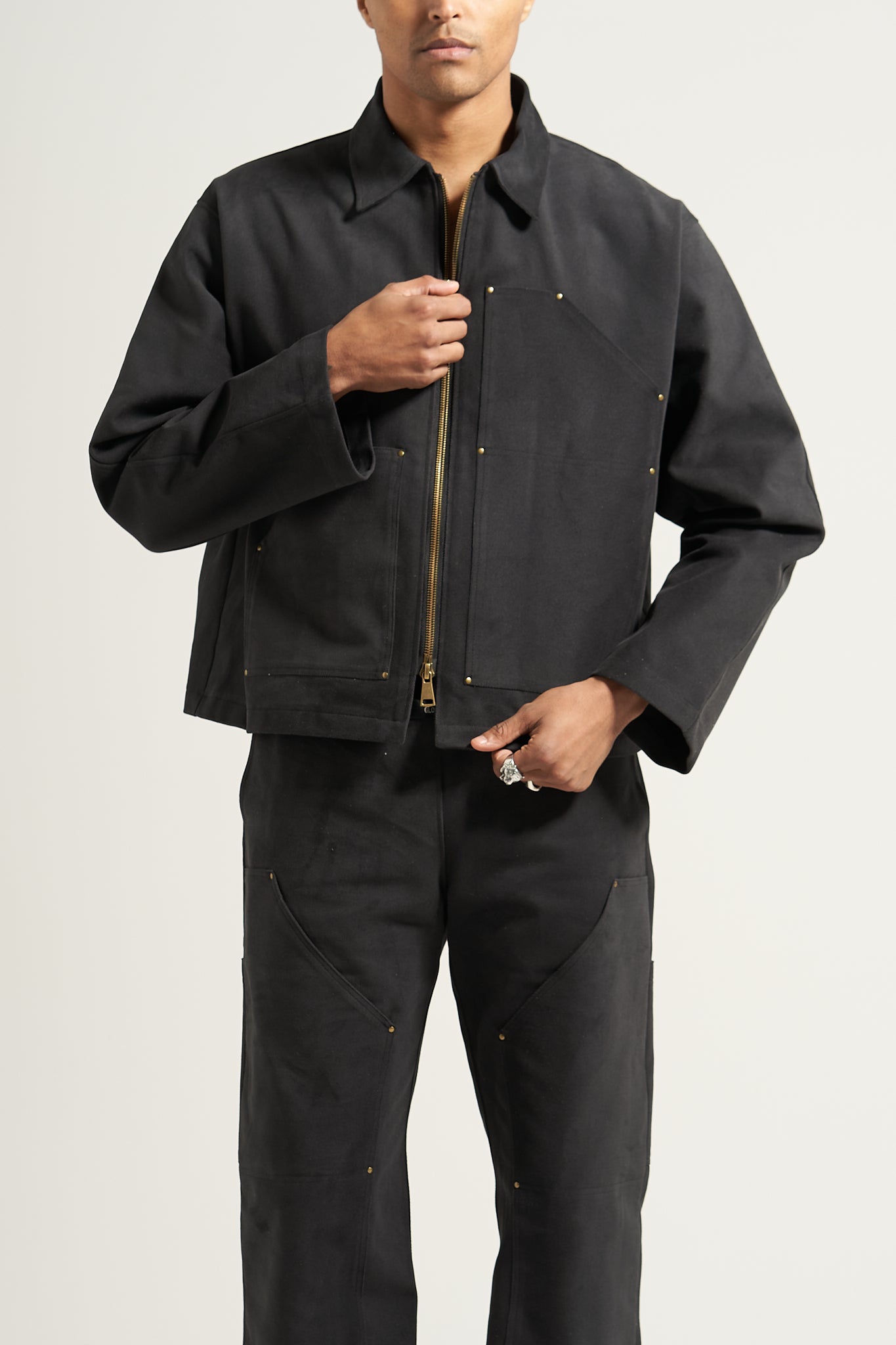The Smoke Black Carpenter Jacket