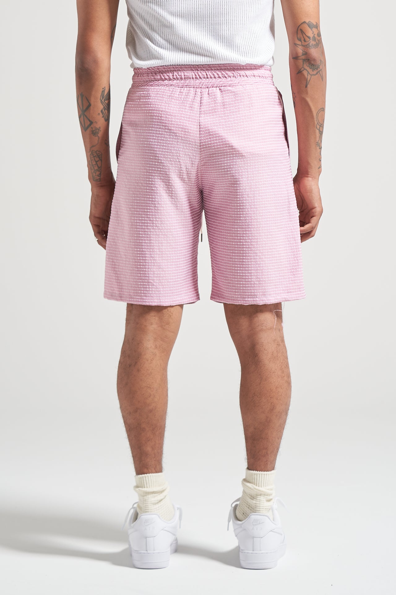 The Blossom Check Pleat Short