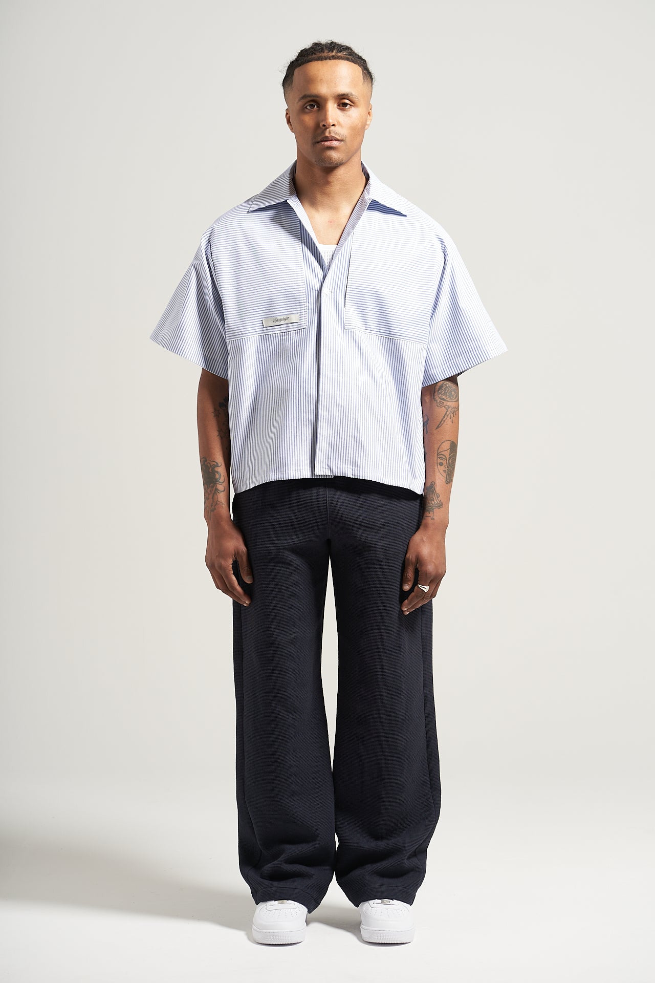 The Royal Stripe Bowling Shirt