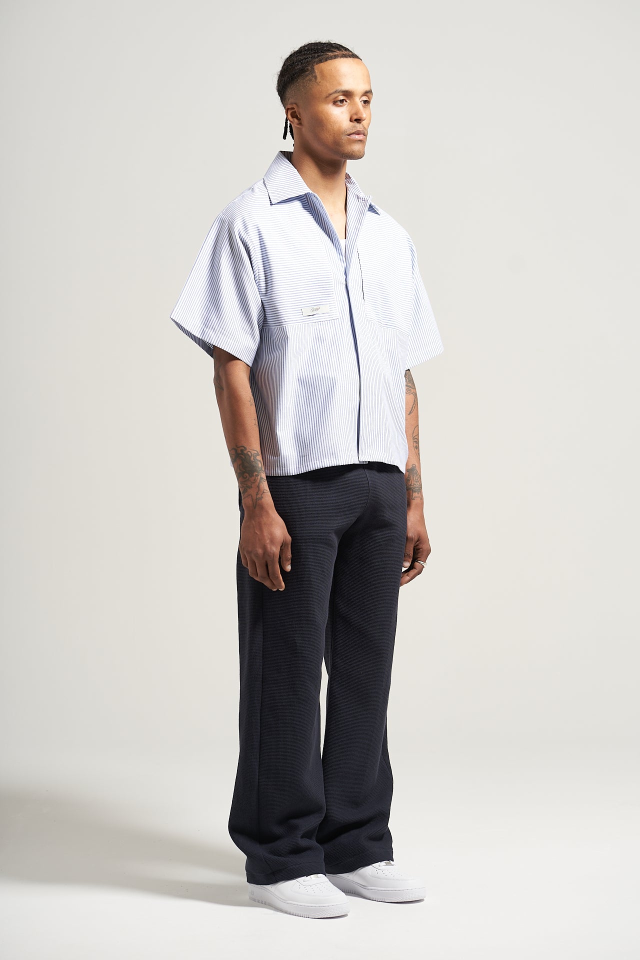 The Royal Stripe Bowling Shirt