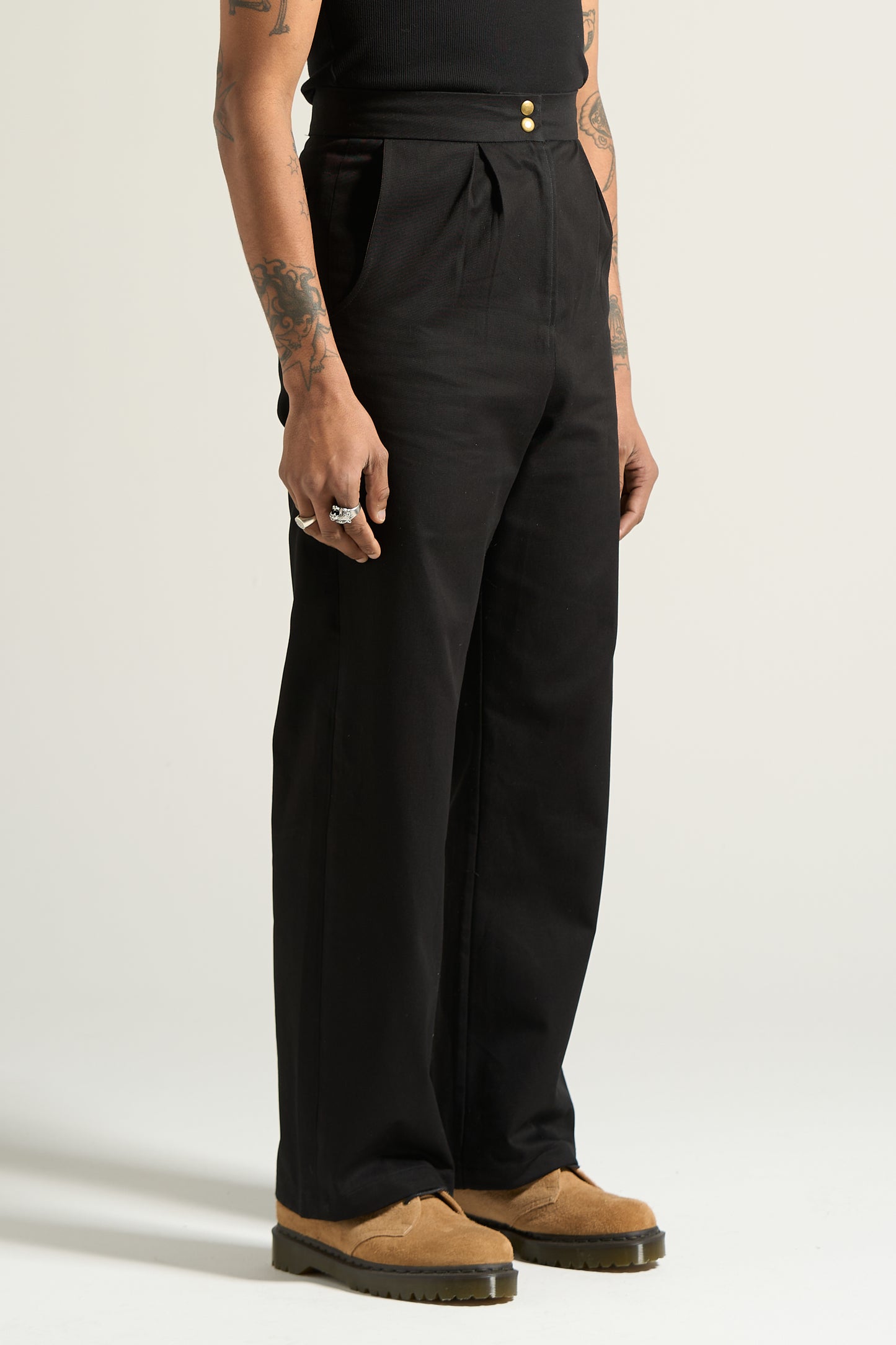 The Black Box Pleated Trouser