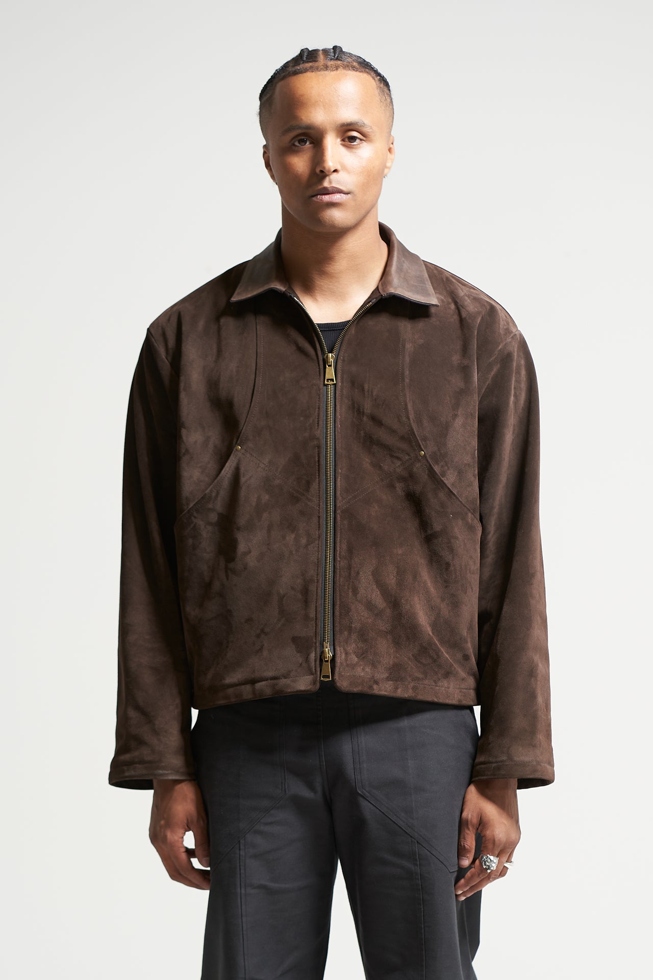 The Umber Suede Flight Jacket