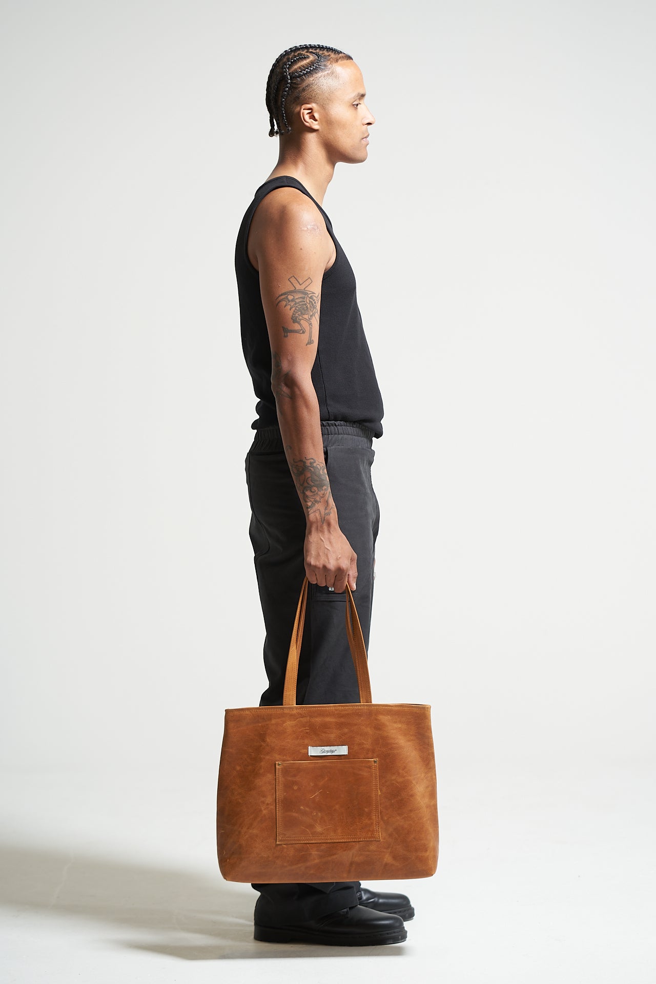 The Tan Pull-Up Shopper