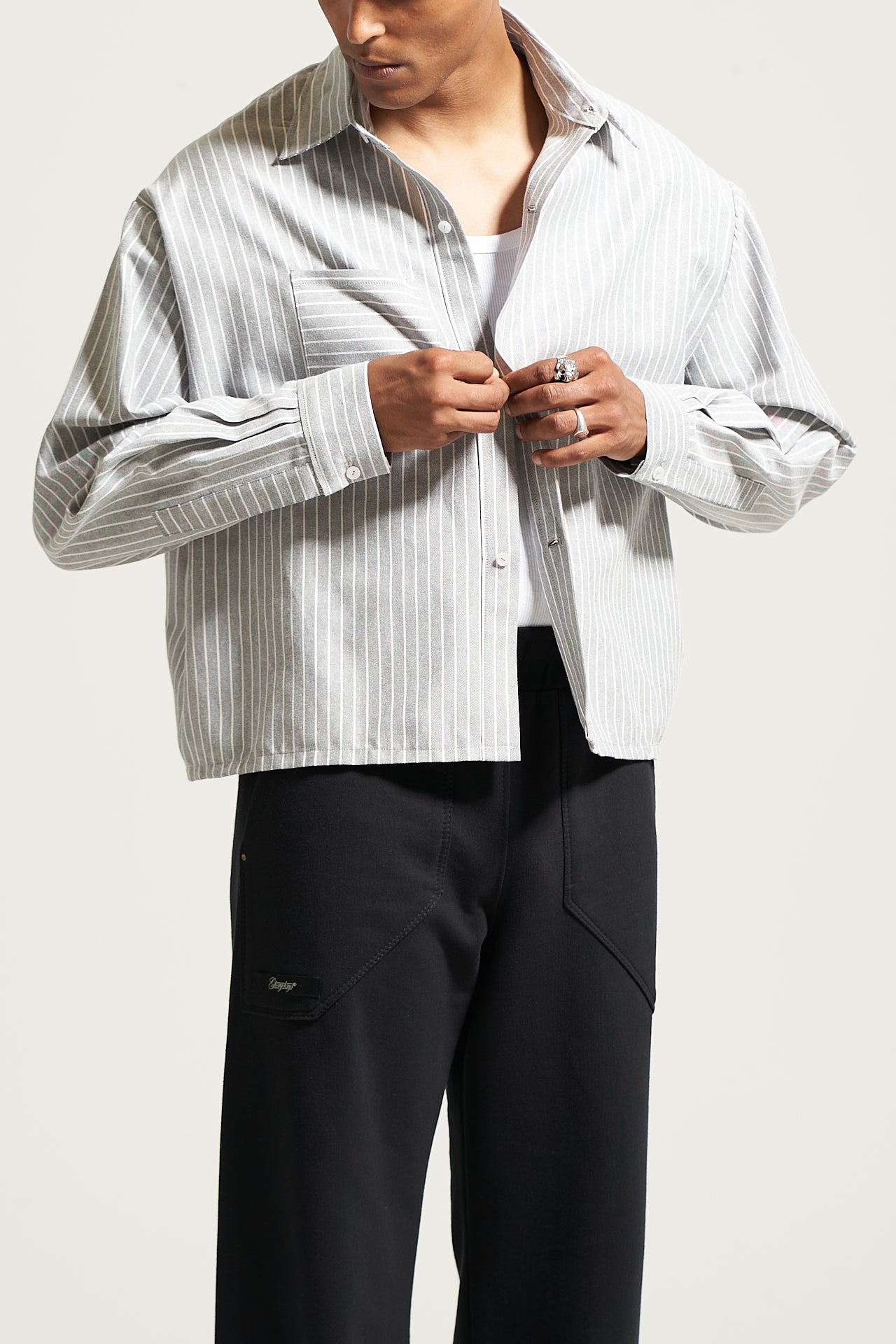 The Graphite Stripe Prep Shirt