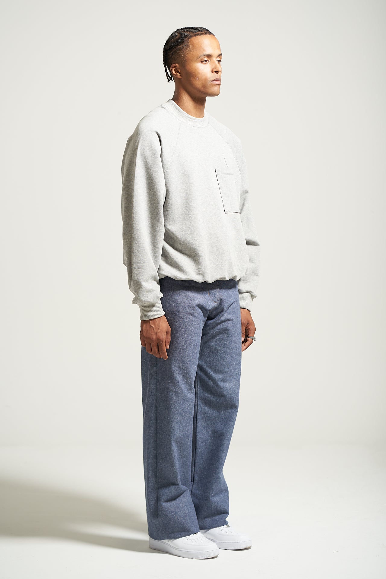 The Heather MW Raglan Crewneck