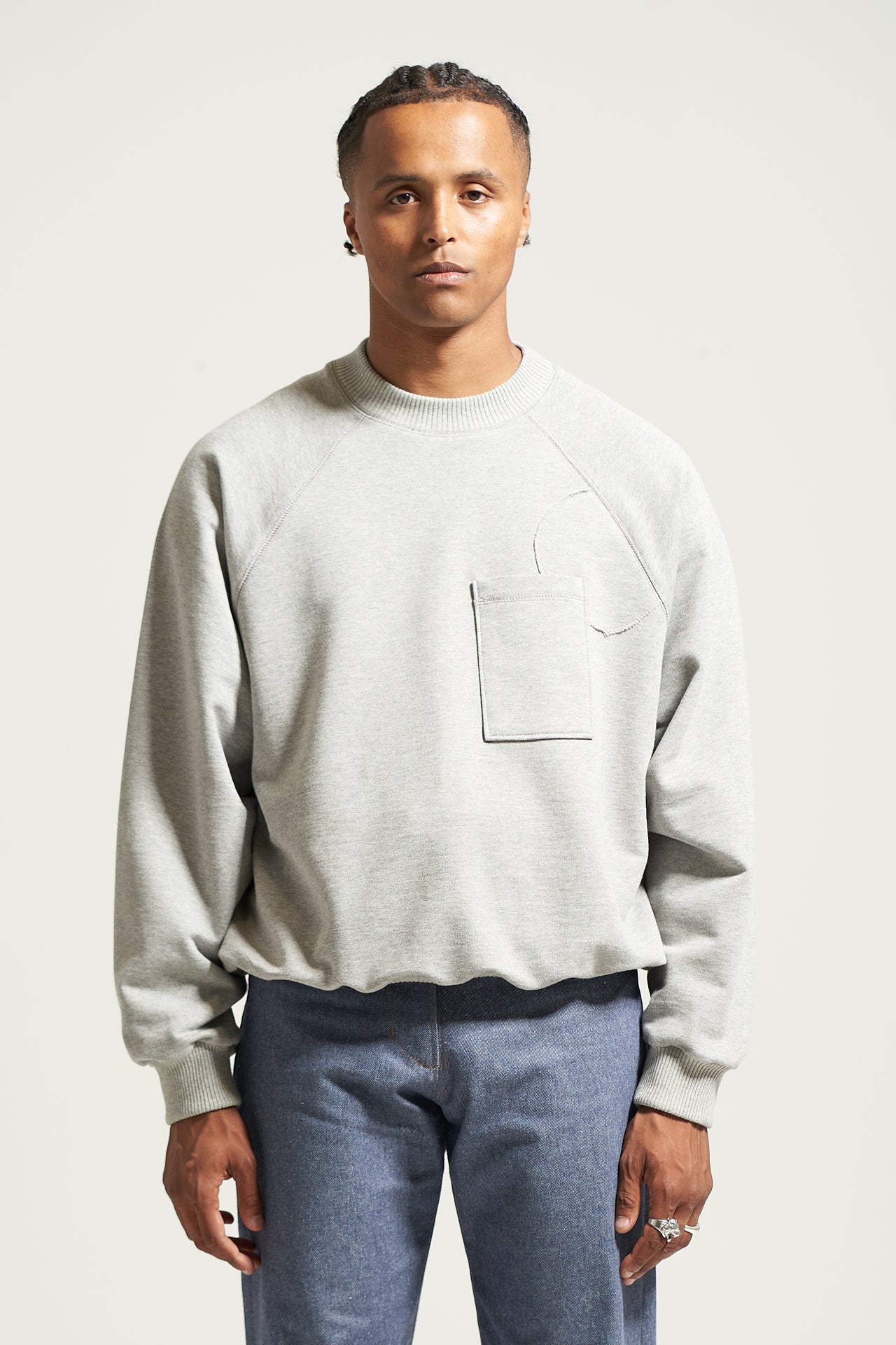 The Heather MW Raglan Crewneck