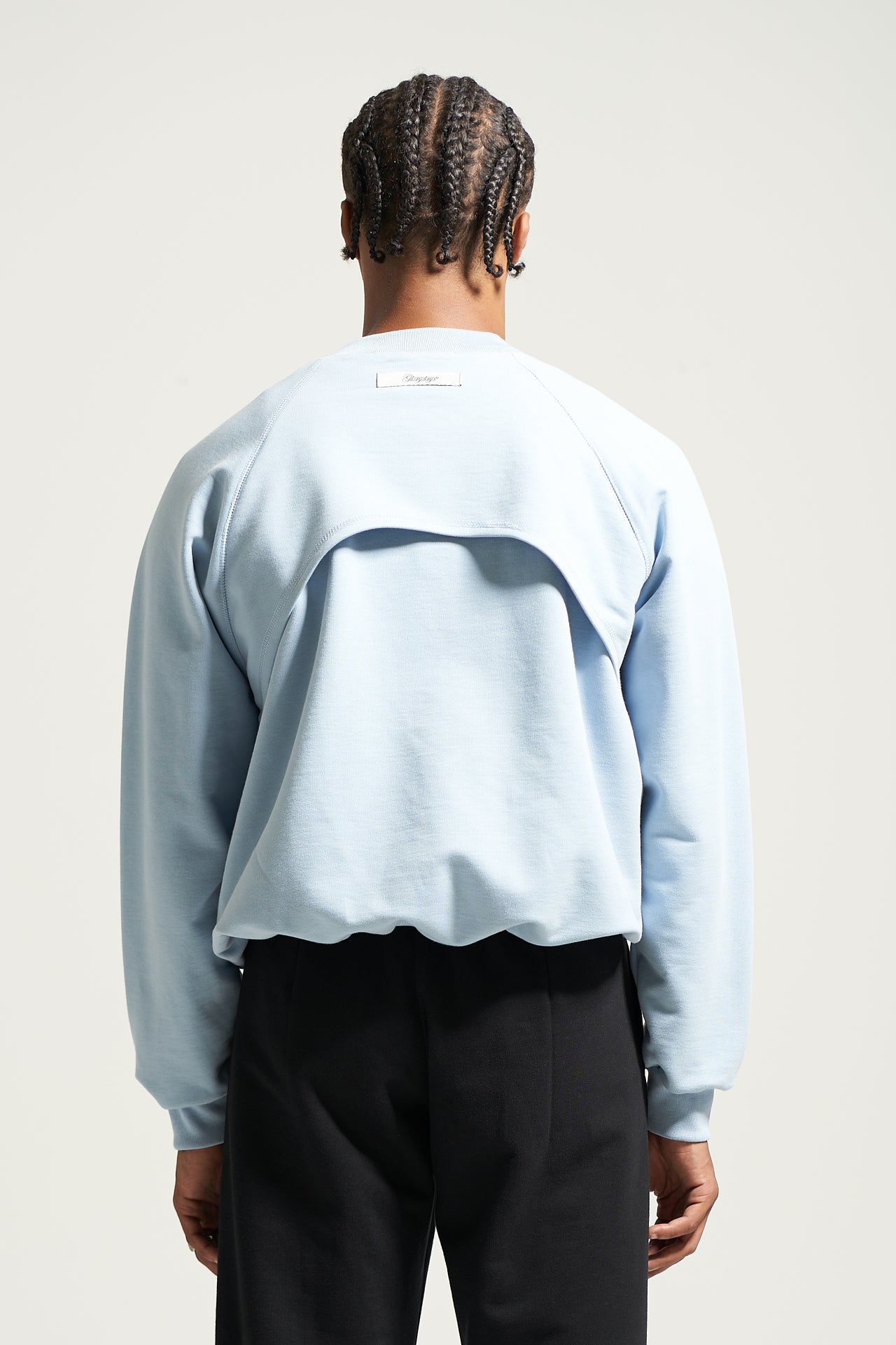 The Sky Blue Raglan Crewneck