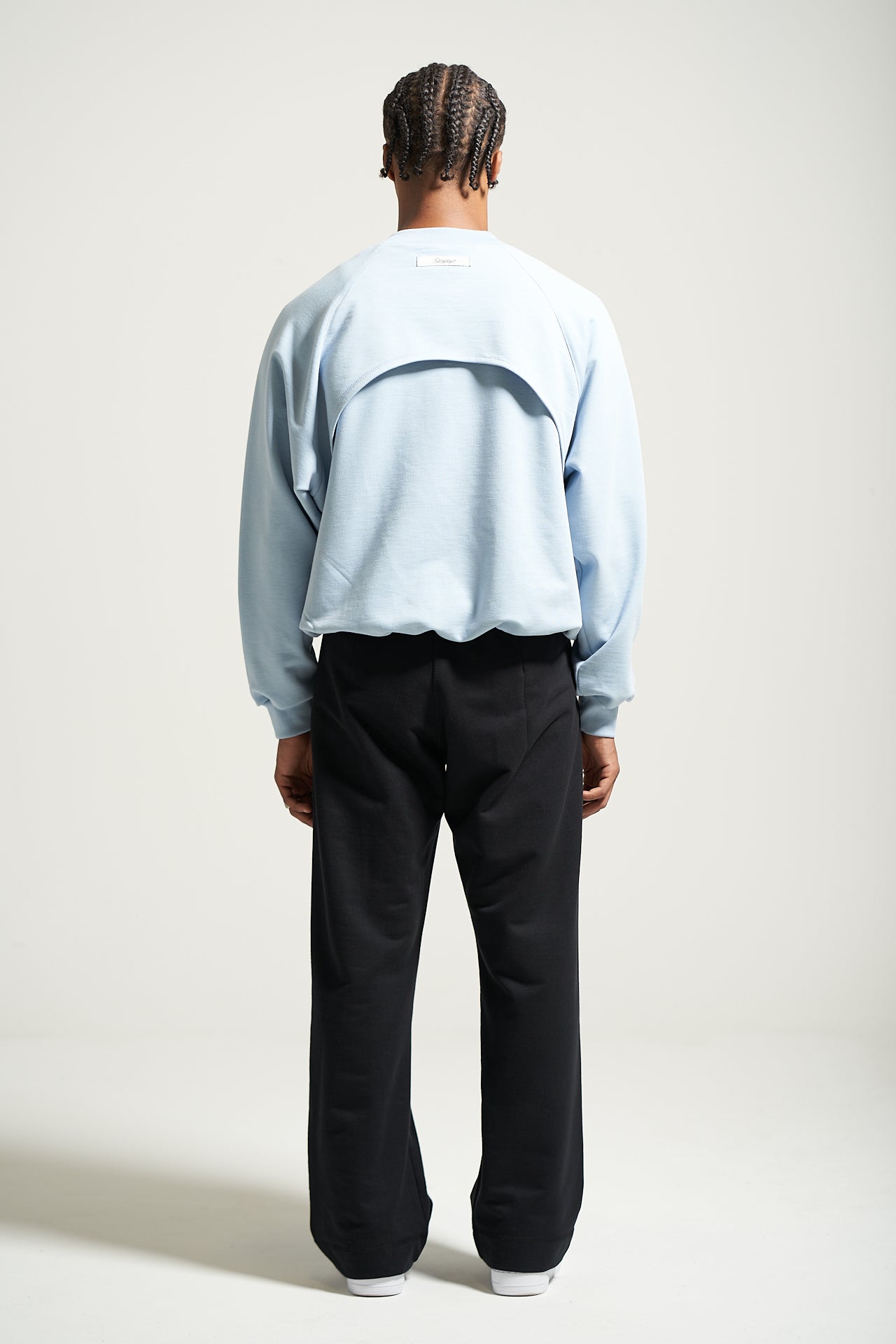 The Sky Blue Raglan Crewneck