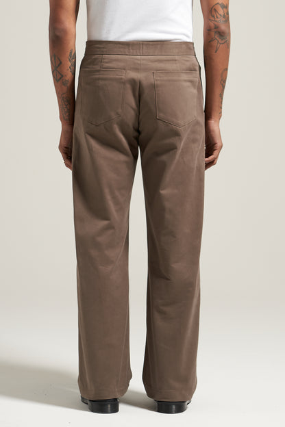 The V2 Tan Pleated Trouser