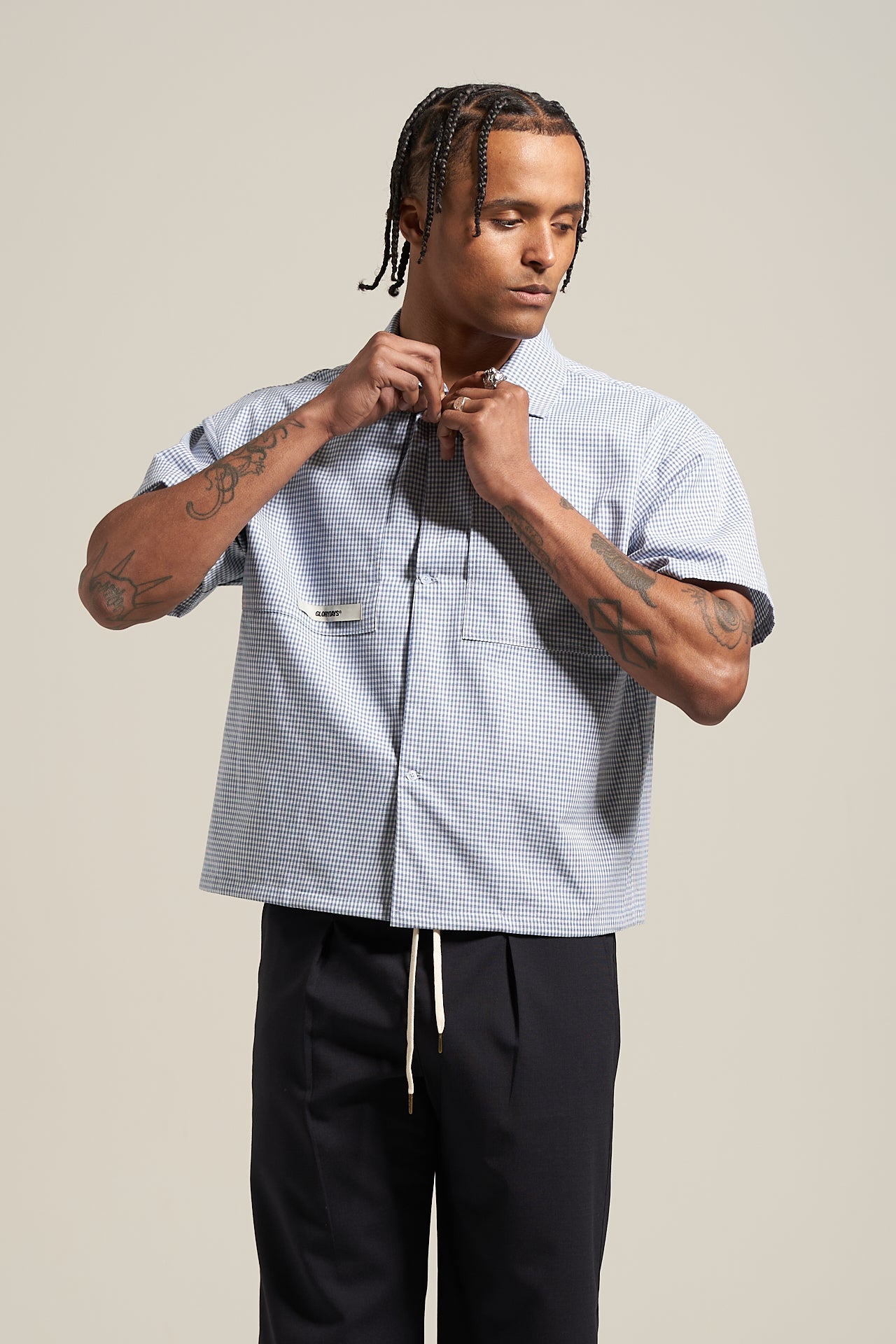 The Sky Gingham Bowling Shirt