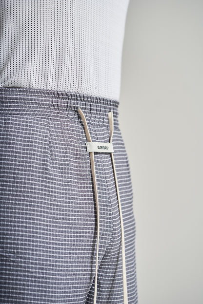 The Slate Check Pleat Short
