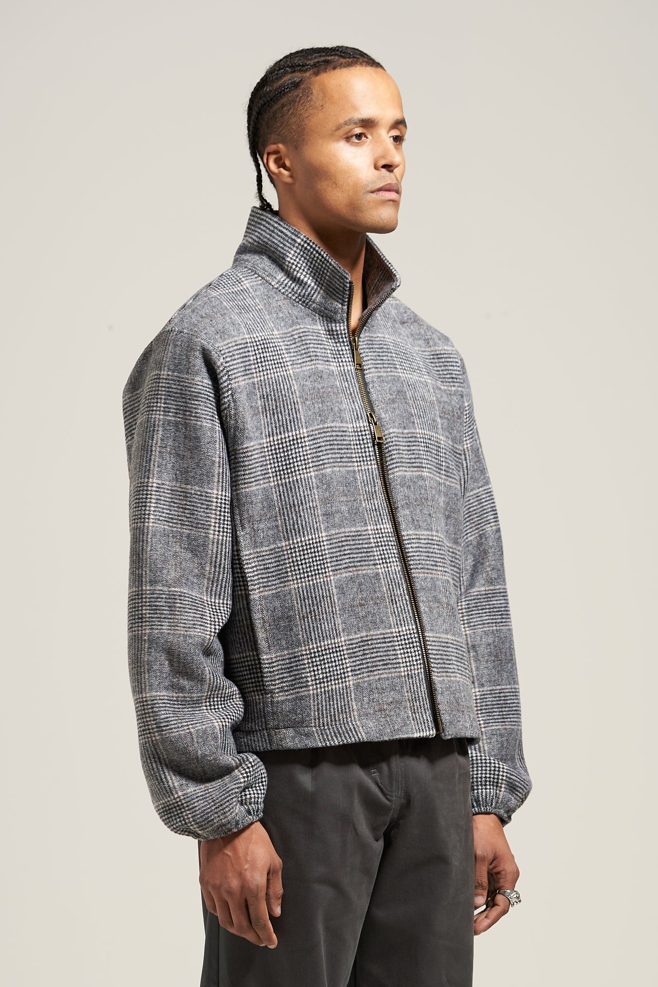 The Steel Check Track Flannel