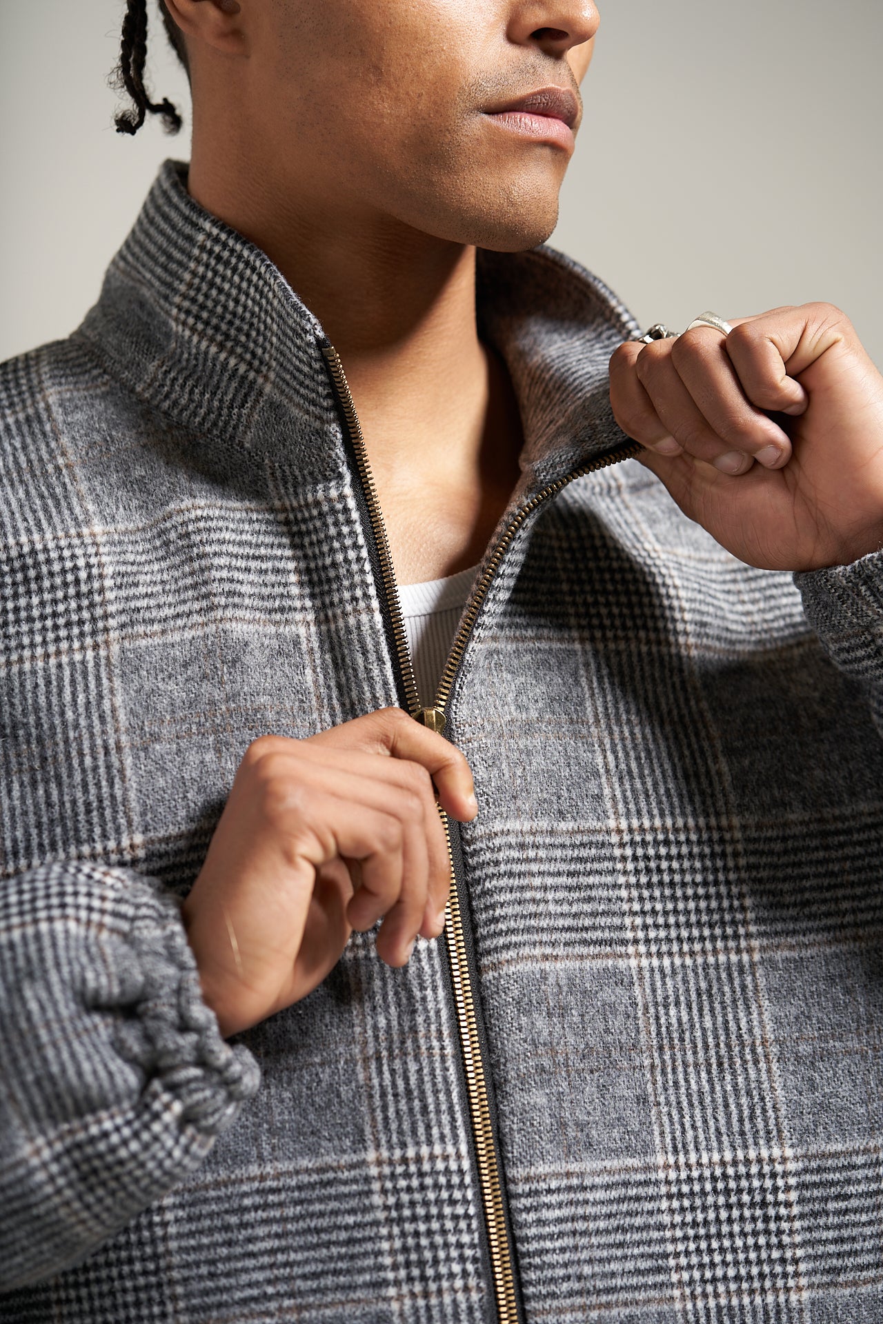 The Steel Check Track Flannel