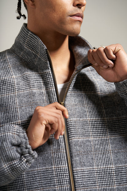 The Steel Check Track Flannel