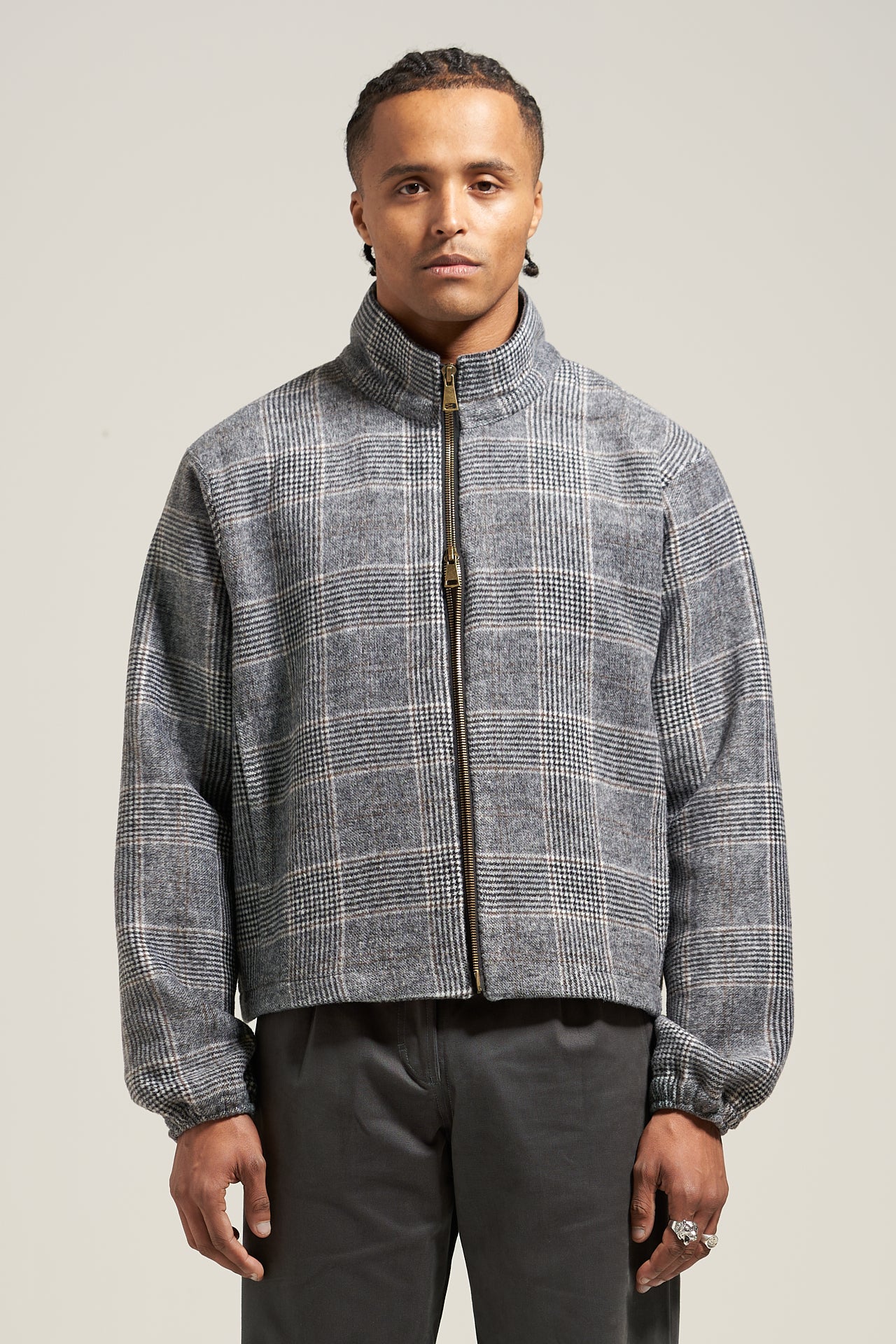 The Steel Check Track Flannel