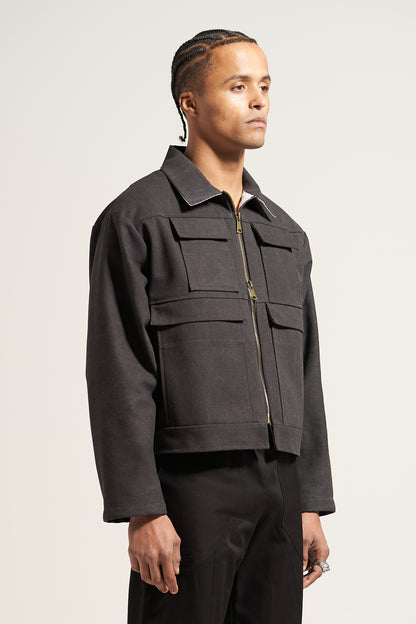 The Washed Grey Field Jacket