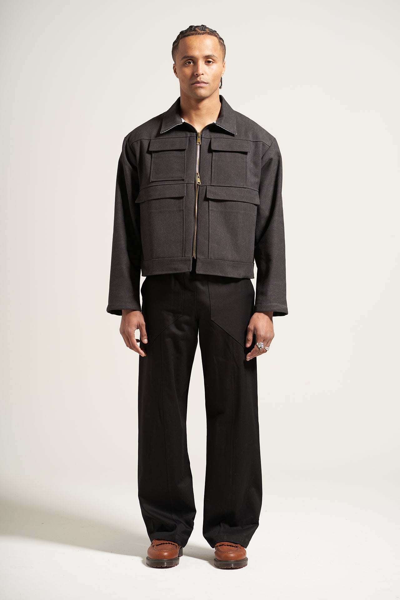 The Washed Grey Field Jacket