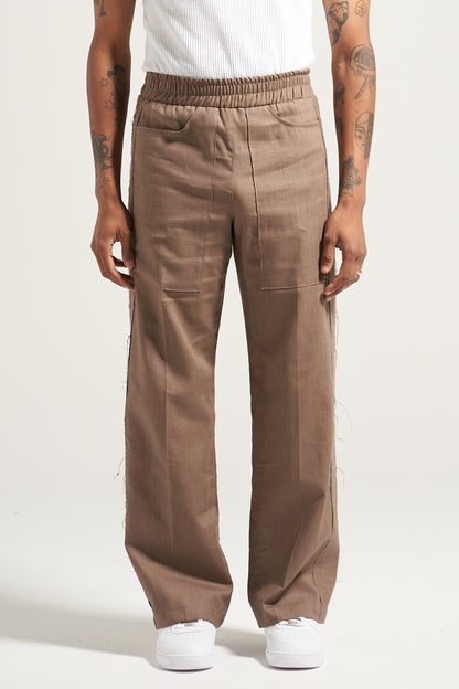 The Walnut Linen Fatigue Pant
