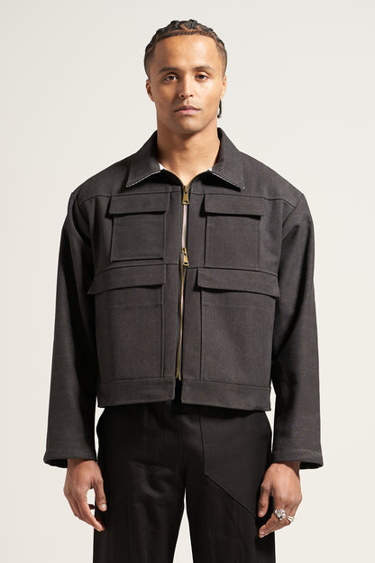 The Washed Grey Field Jacket