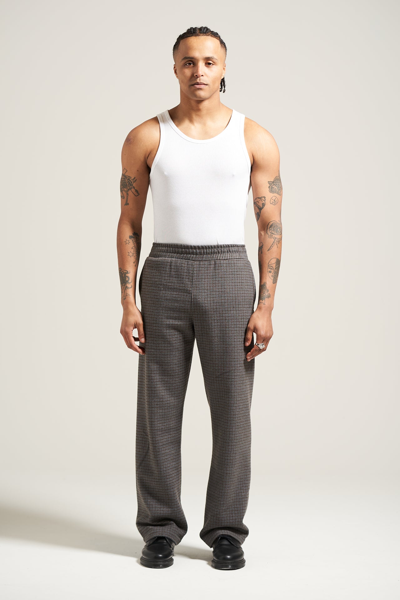 The Gunmetal Straight Leg Trouser