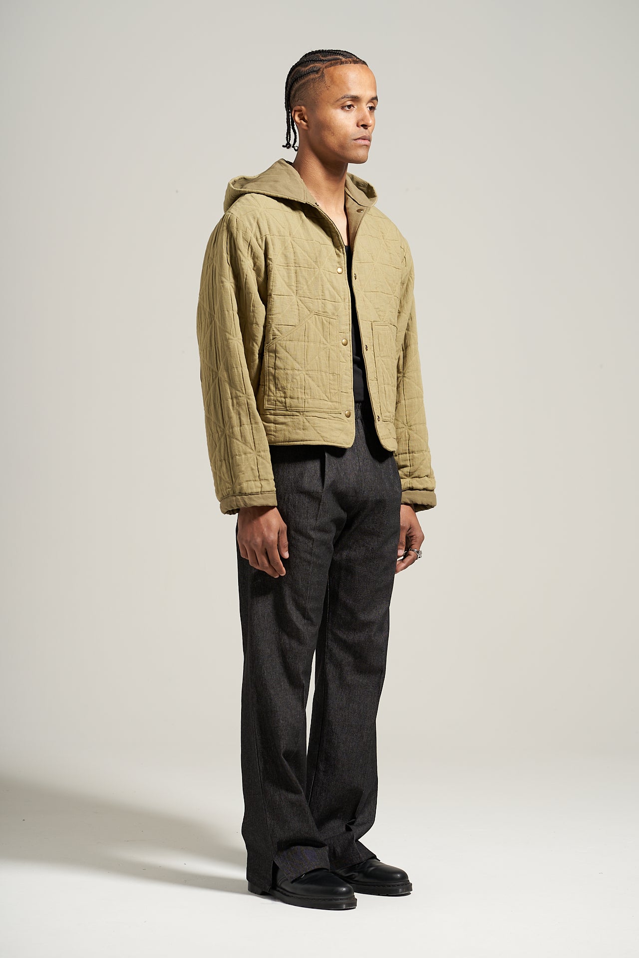 The Milled Black Split Pant